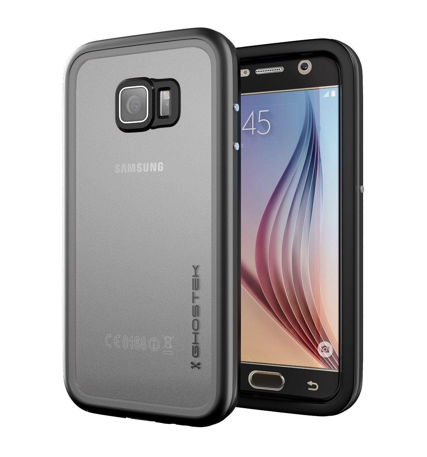 Galaxy S6 Waterproof Case, Ghostek Atomic 2.0 Black  Water/Shock/Dirt/Snow Proof | Lifetime Warranty - PunkCase NZ