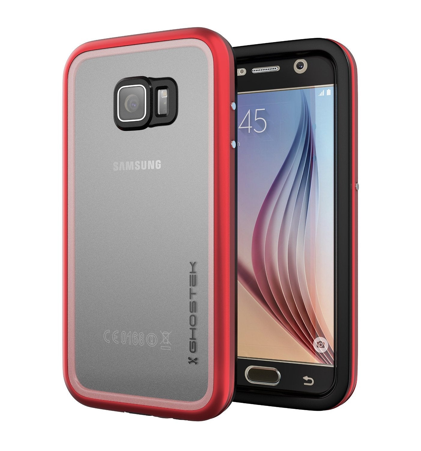 Galaxy S6 Waterproof Case, Ghostek Atomic 2.0 Red  Water/Shock/Dirt/Snow Proof | Lifetime Warranty - PunkCase NZ