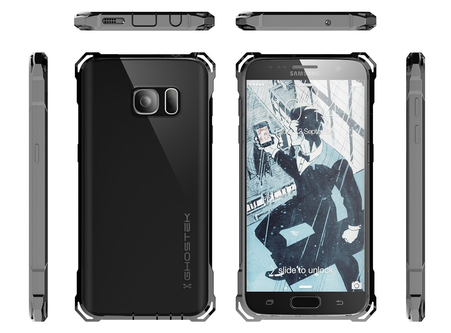 Galaxy S7 Case, Ghostek® Covert Dark Grey Series Premium Impact Cover | Lifetime Warranty Exchange - PunkCase NZ