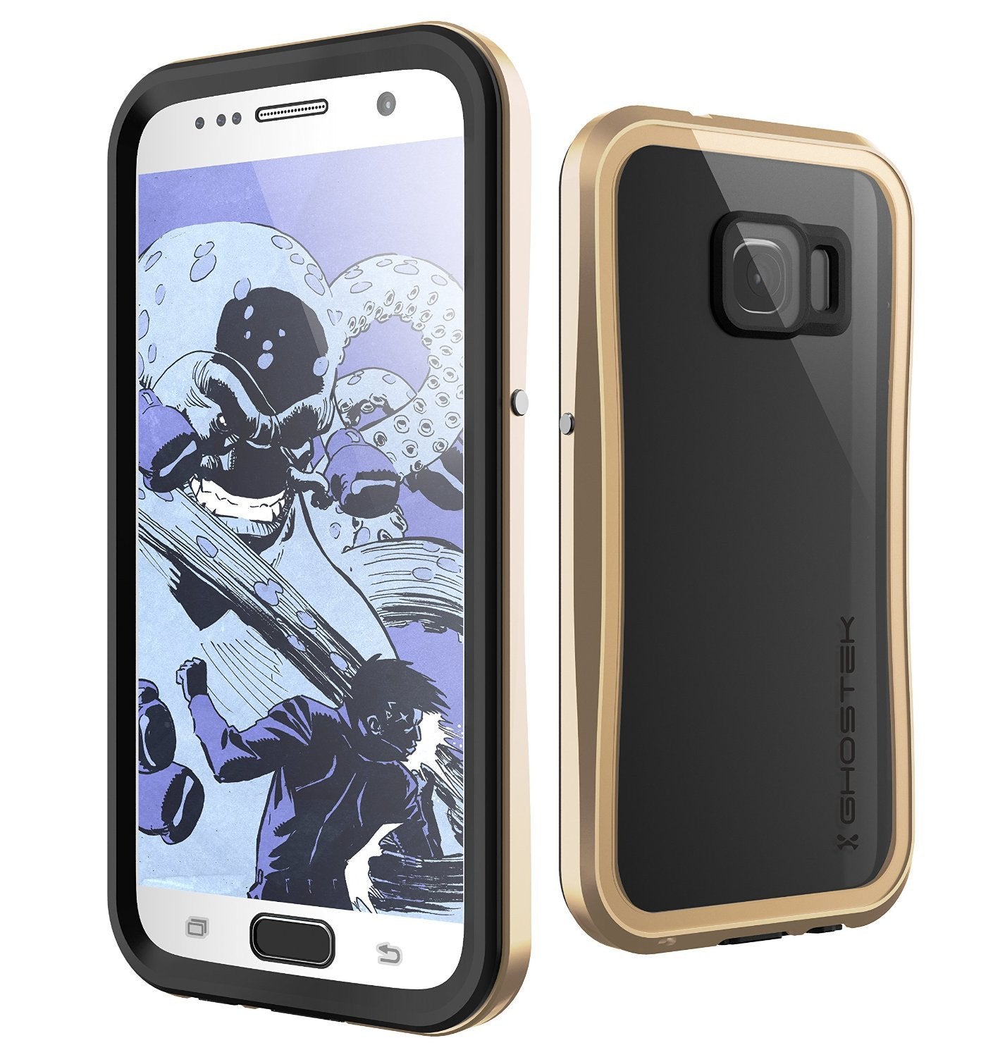 Galaxy S7 Waterproof Case, Ghostek Atomic 2.0 Gold  Water/Shock/Dirt/Snow Proof | Lifetime Warranty - PunkCase NZ