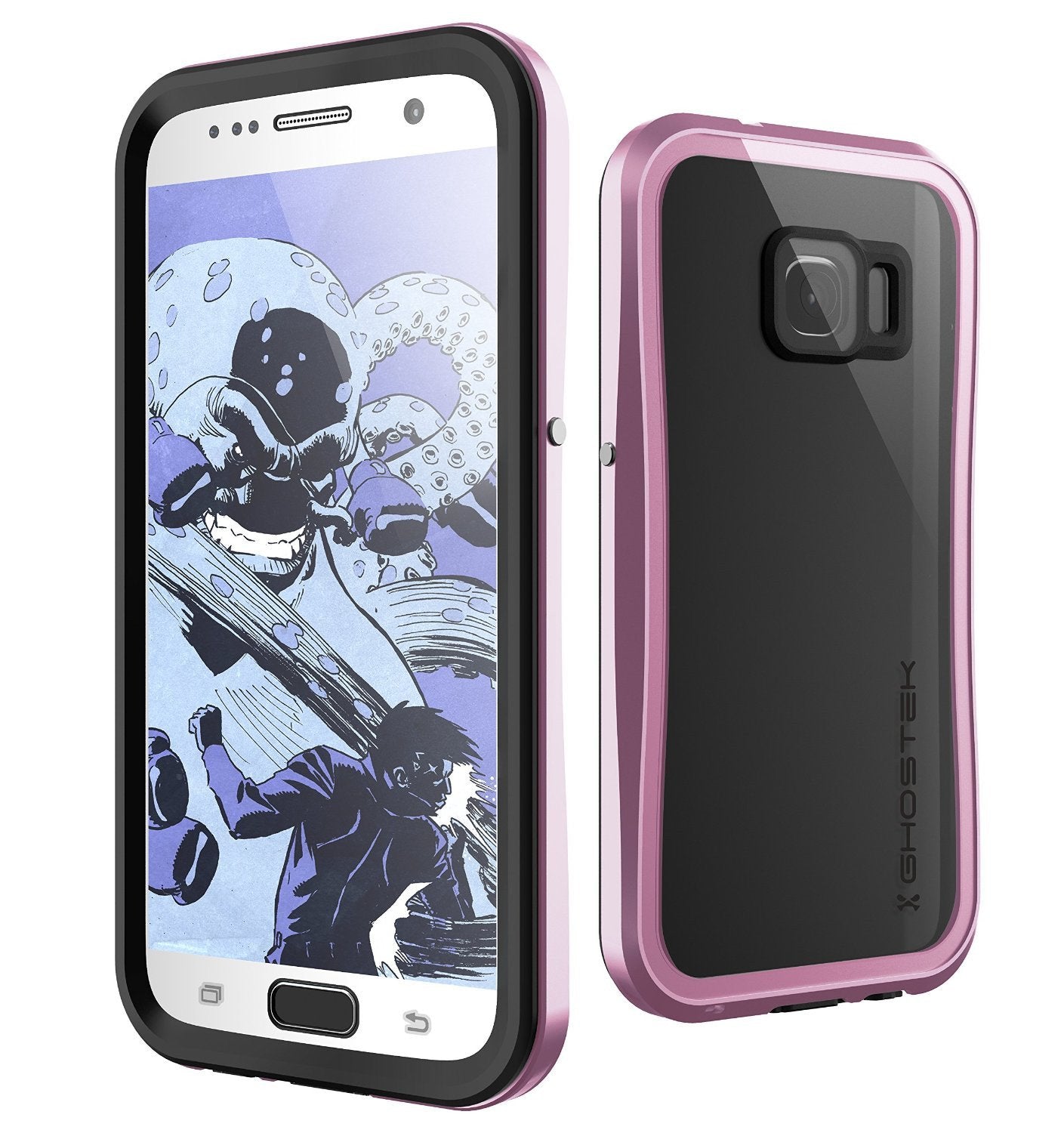 Galaxy S7 Waterproof Case, Ghostek® Atomic 2.0 Pink Water/Shock/Dirt/Snow Proof | Lifetime Warranty
