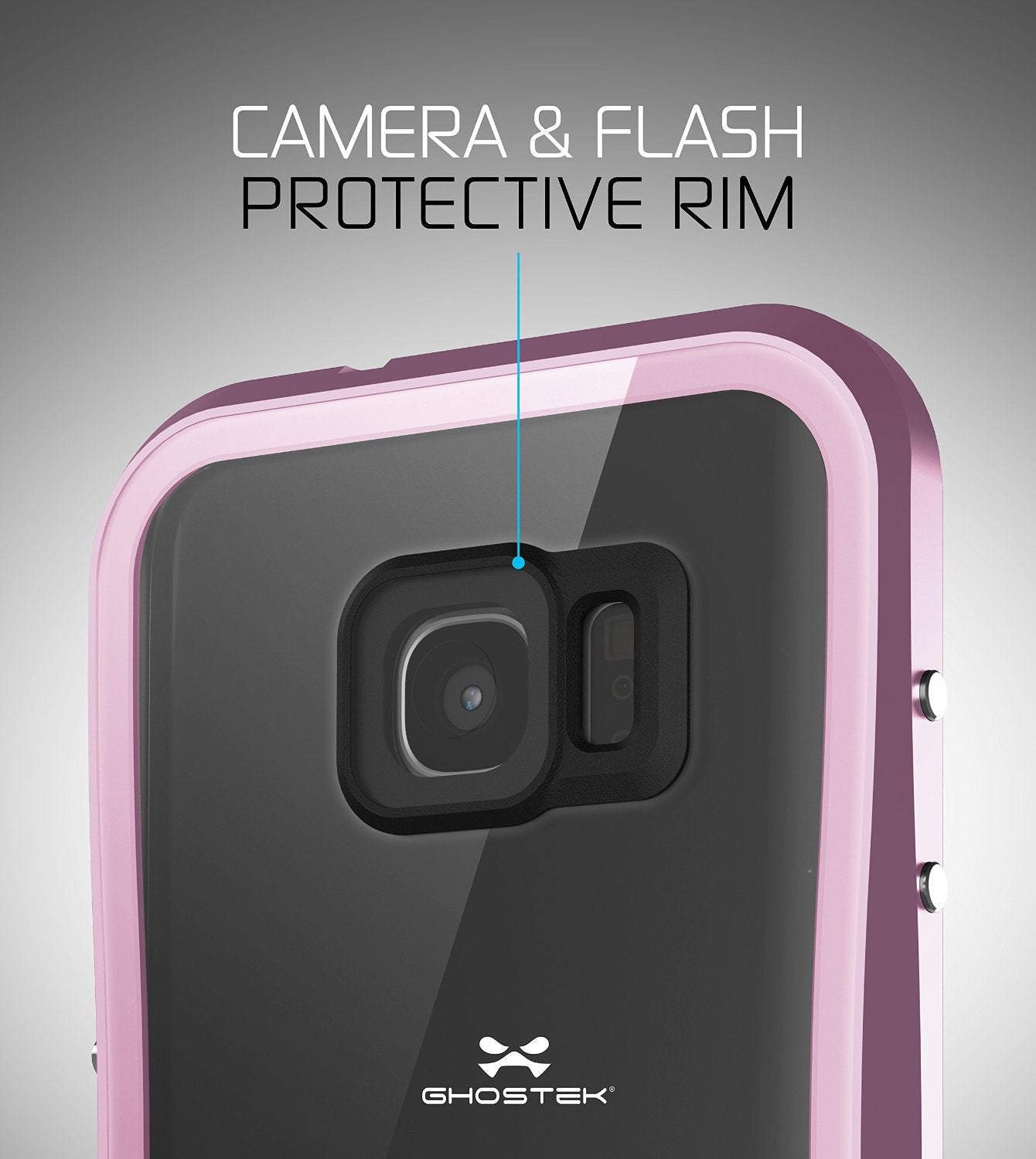 Galaxy S7 Waterproof Case, Ghostek® Atomic 2.0 Pink Water/Shock/Dirt/Snow Proof | Lifetime Warranty - PunkCase NZ