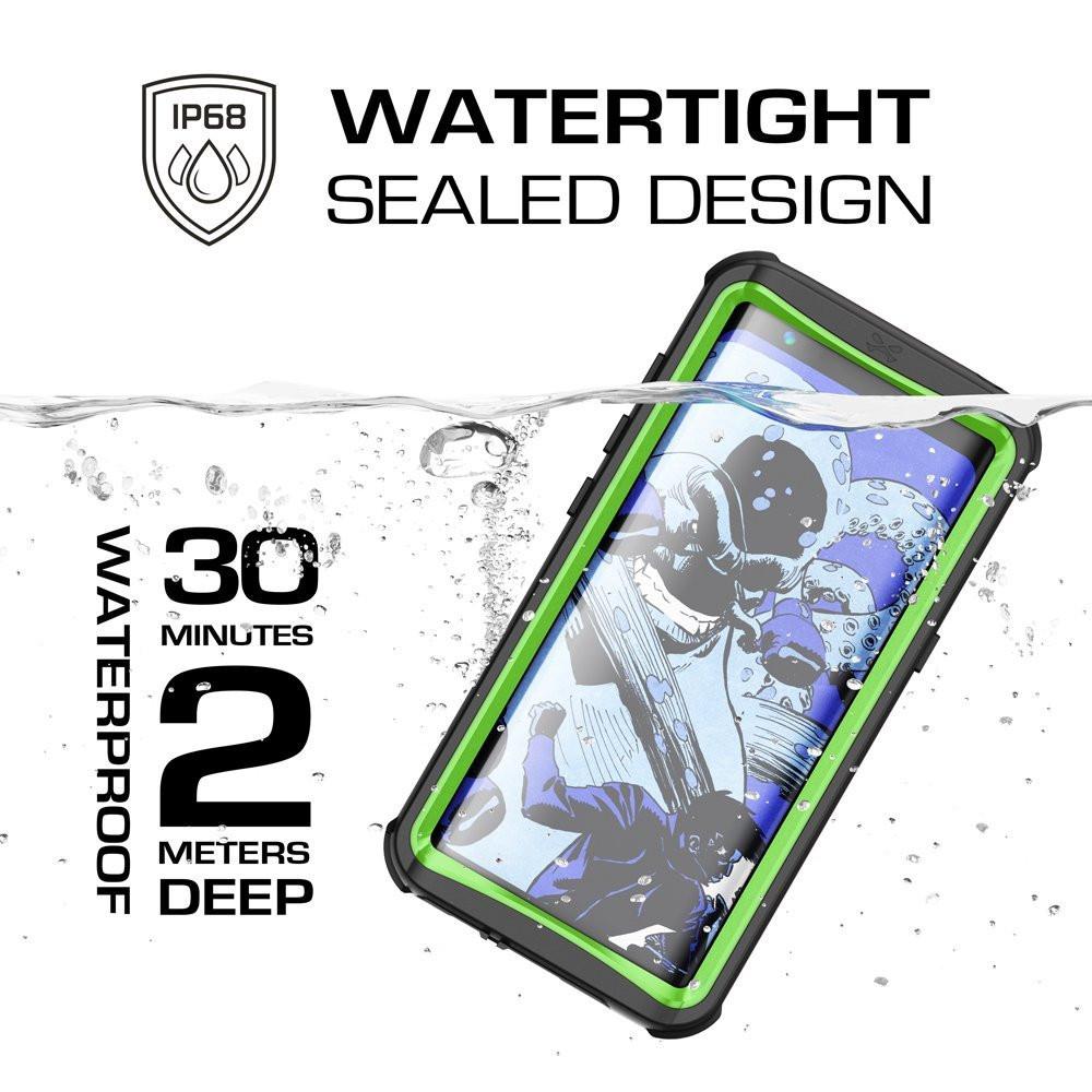 Galaxy S8 Plus Waterproof Case, Ghostek Nautical Series (Green) | Slim Underwater Full Body Protection - PunkCase NZ