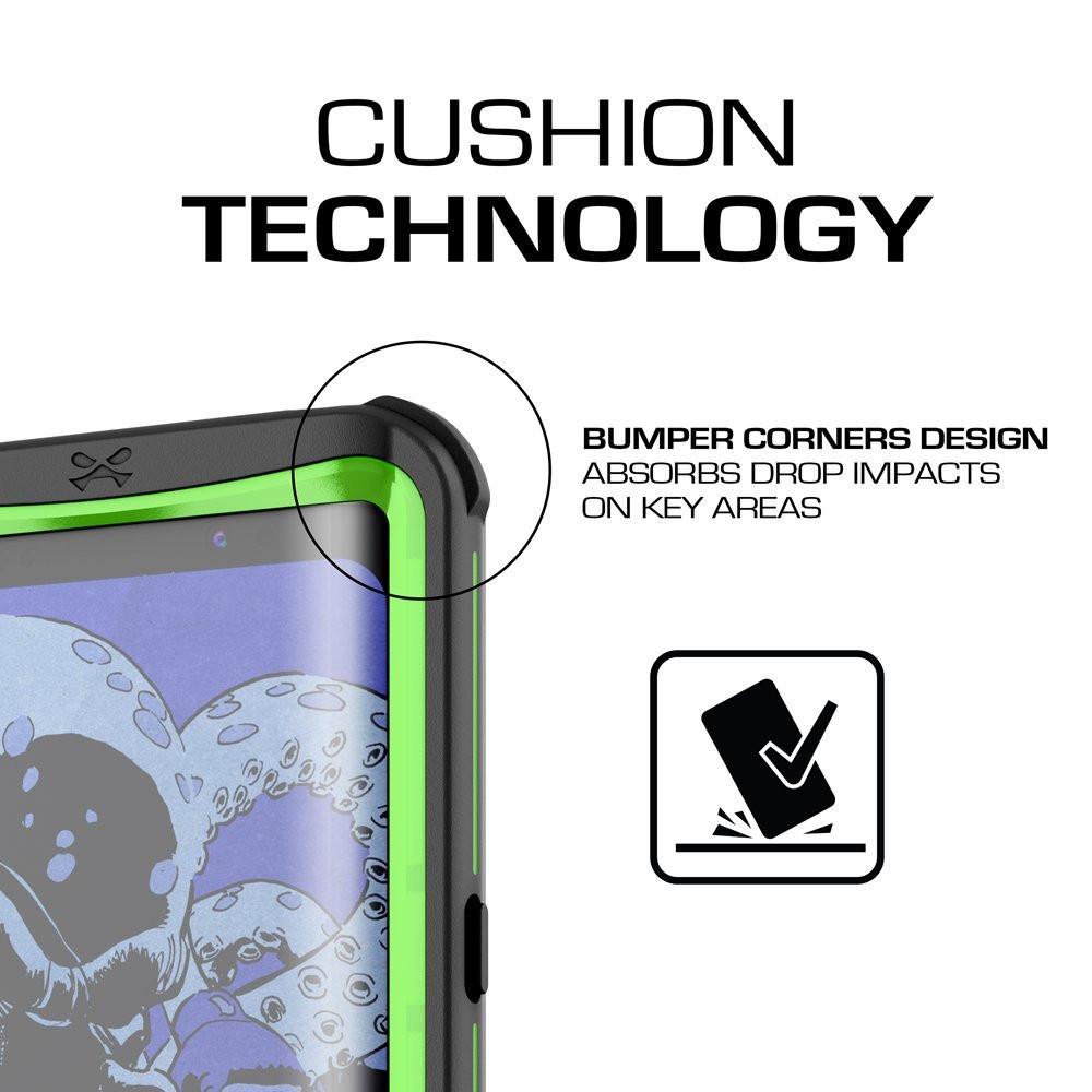 Galaxy S8 Plus Waterproof Case, Ghostek Nautical Series (Green) | Slim Underwater Full Body Protection - PunkCase NZ