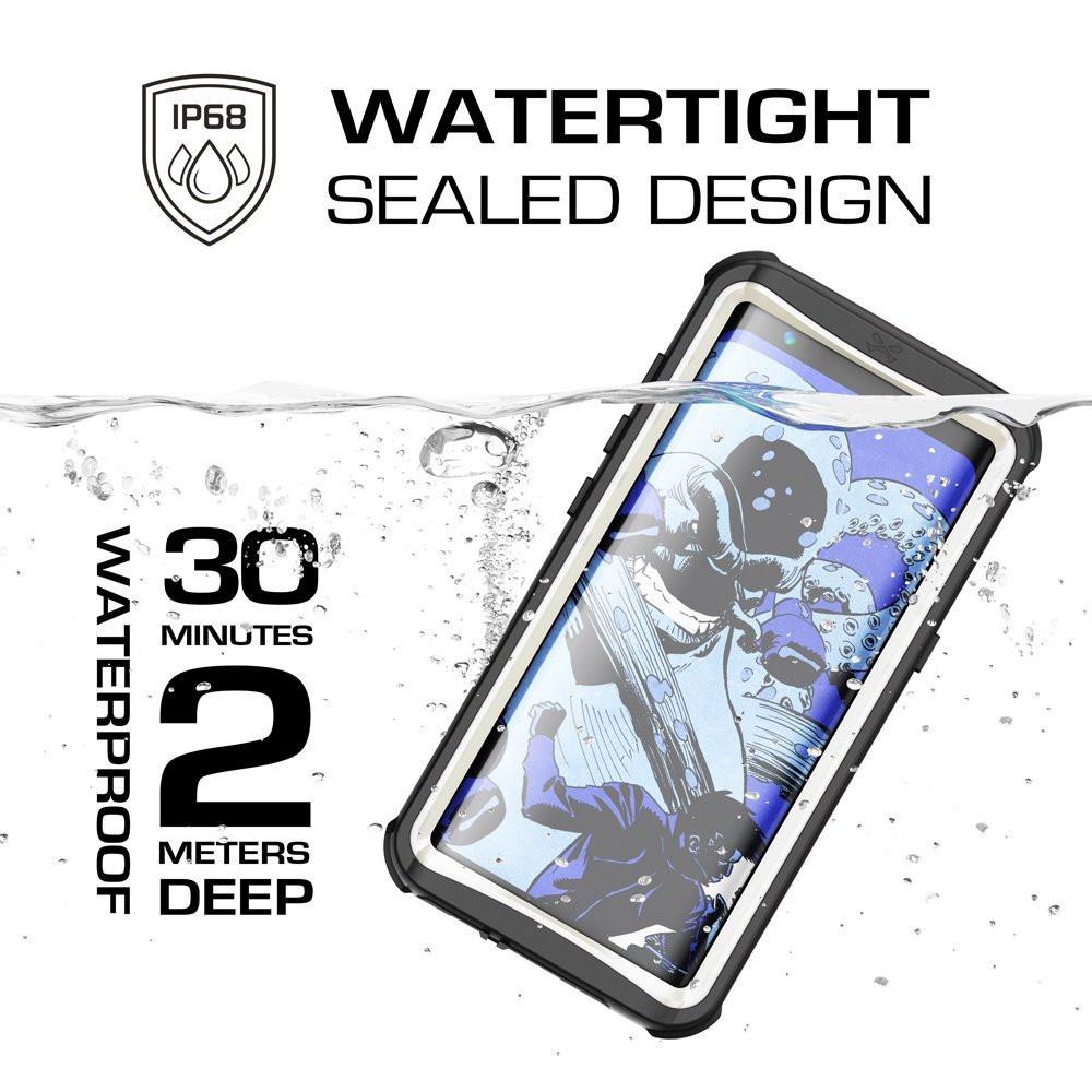 Galaxy S8 Plus Waterproof Case, Ghostek Nautical Series (White) | Slim Underwater Full Body Protection - PunkCase NZ