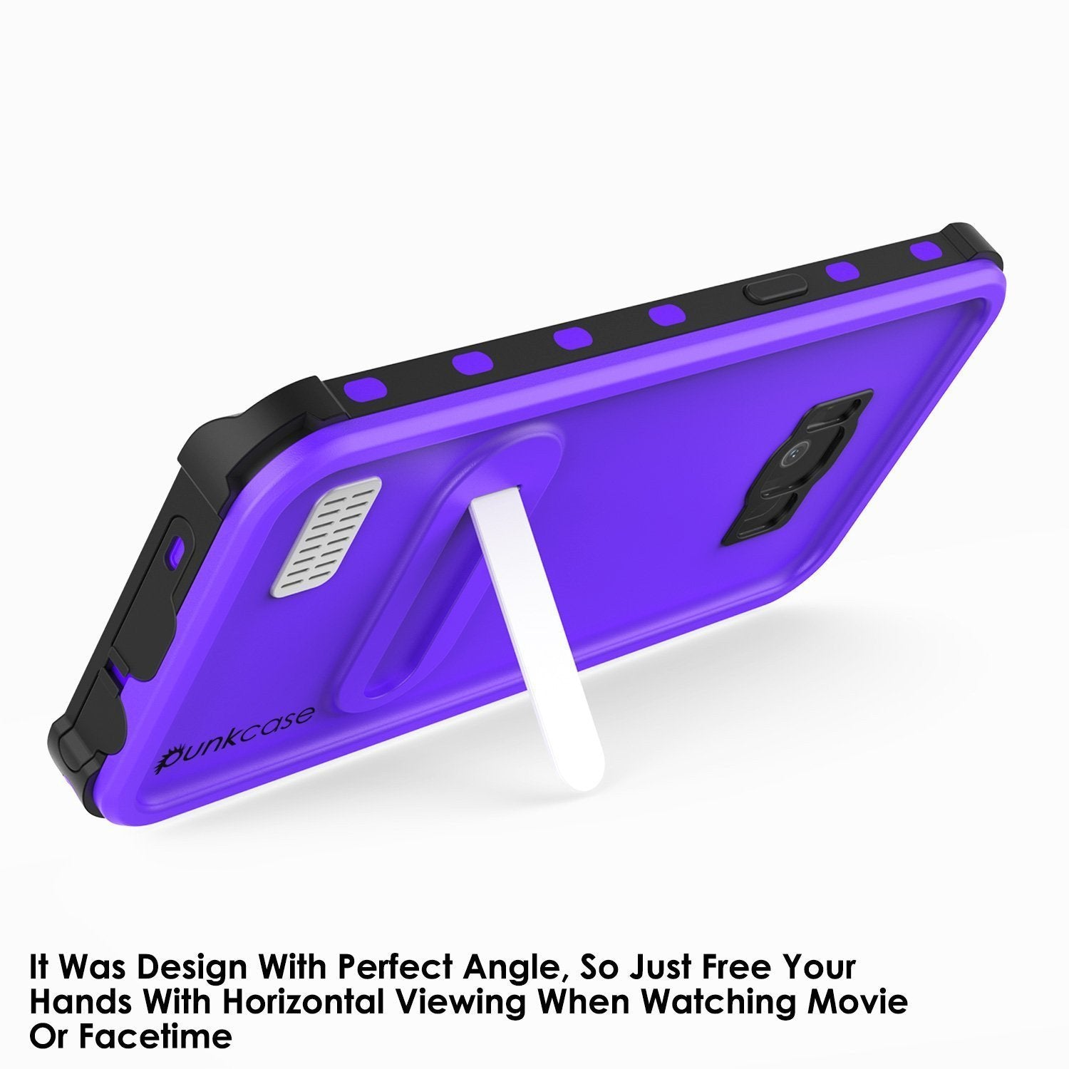 Galaxy S8 Plus Waterproof Case, Punkcase KickStud Purple Series [Slim Fit] [IP68 Certified] [Shockproof] [Snowproof] Armor Cover. - PunkCase NZ