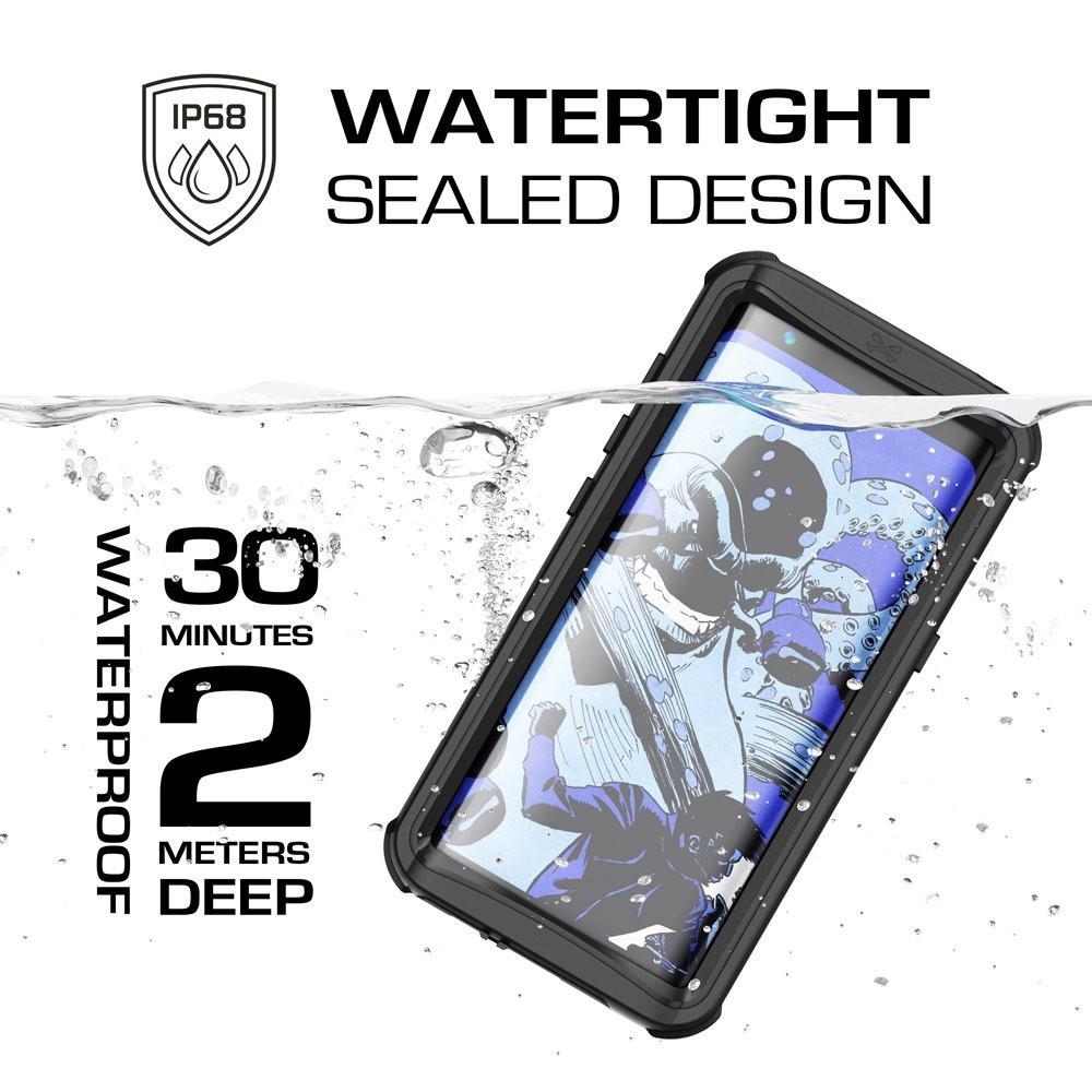 Galaxy S8 Waterproof Case, Ghostek Nautical Series (Black) | Slim Underwater Full Body Protection - PunkCase NZ