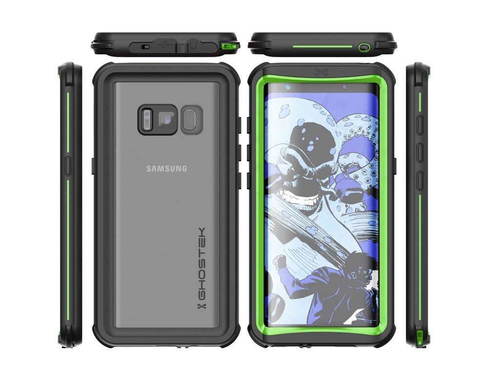 Galaxy S8 Waterproof Case, Ghostek Nautical Series (Green) | Slim Underwater Full Body Protection - PunkCase NZ