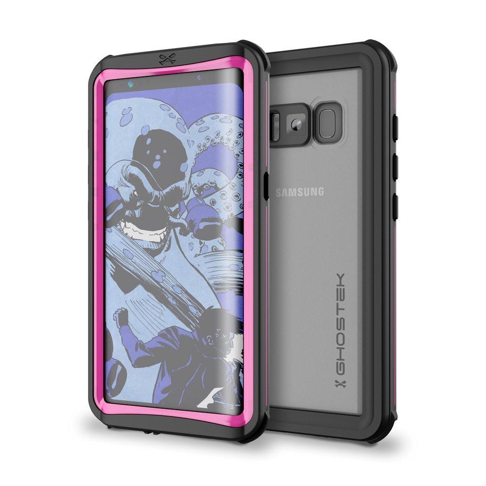 Galaxy S8 Waterproof Case, Ghostek Nautical Series (Pink) | Slim Underwater Full Body Protection - PunkCase NZ