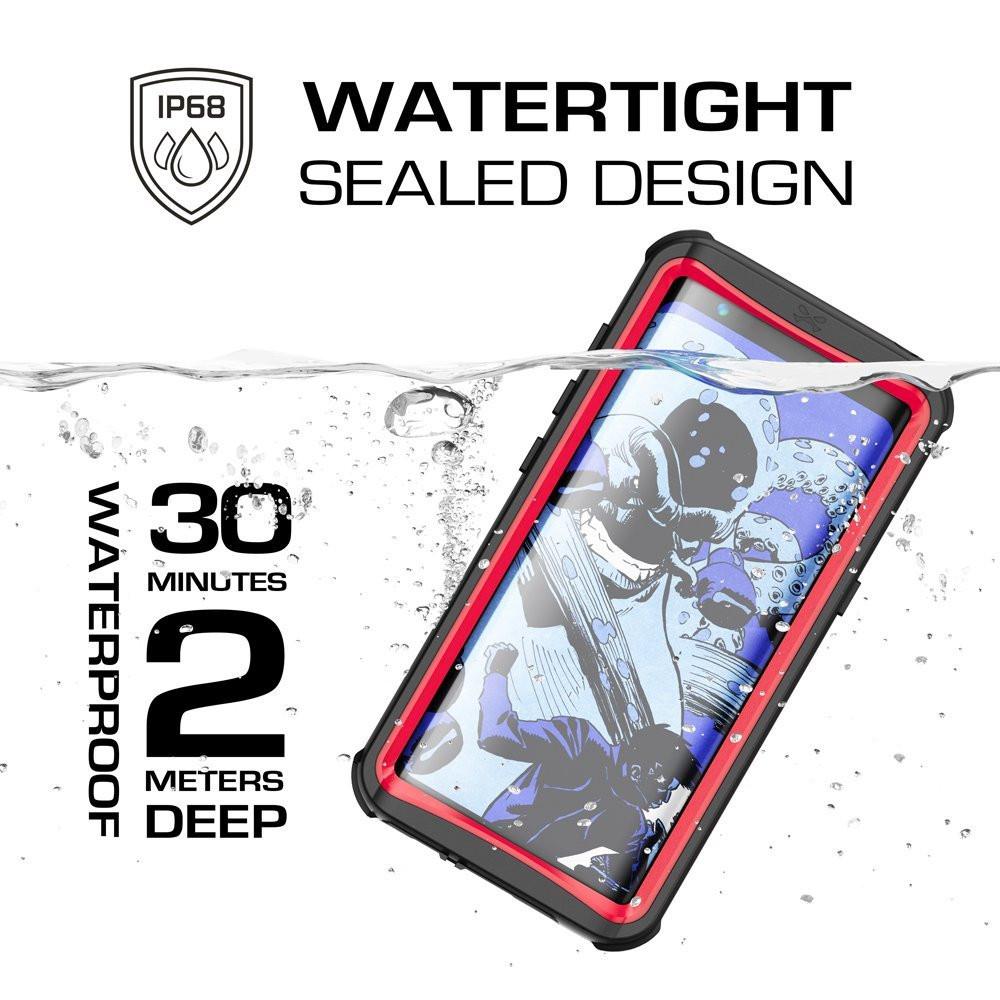 Galaxy S8 Waterproof Case, Ghostek Nautical Series (Red) | Slim Underwater Full Body Protection - PunkCase NZ
