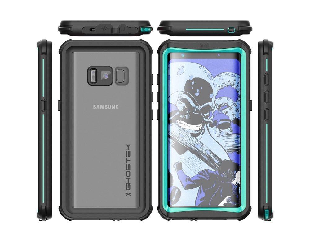 Galaxy S8 Waterproof Case, Ghostek Nautical Series (Teal) | Slim Underwater Full Body Protection - PunkCase NZ