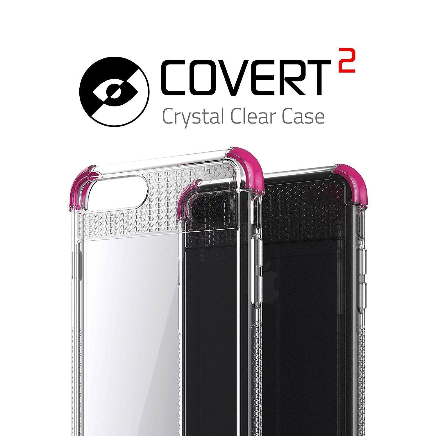 iPhone 7+ Plus Case, Ghostek Covert 2 Series for iPhone 7+ Plus Protective Case [ Pink] - PunkCase NZ