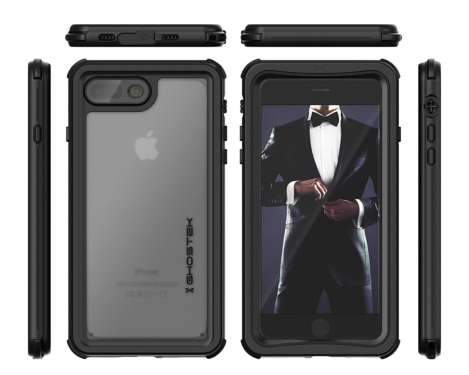 iPhone 8+ Plus case, Ghostek®  Nautical Series  for iPhone 8+ Plus Rugged Heavy Duty Case |  Black - PunkCase NZ