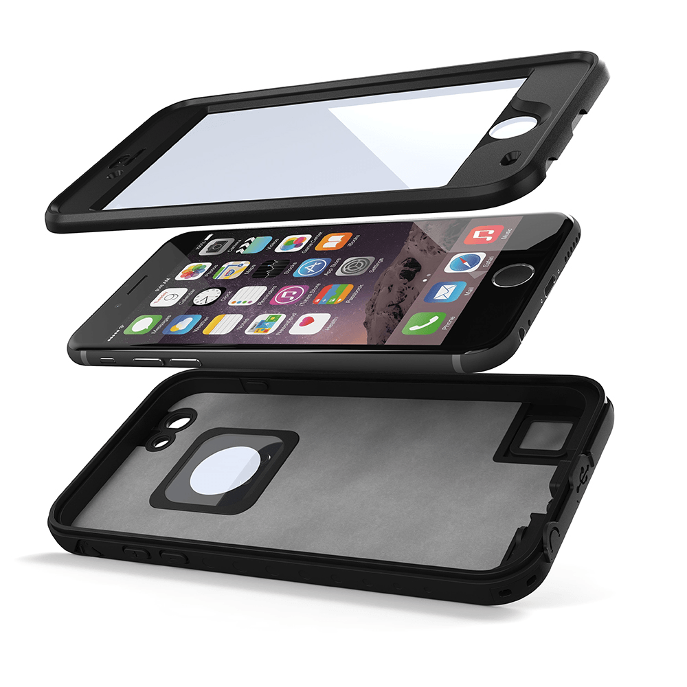 iphone-6-plus-waterproof-case-ghostek-atomic-black-apple-iphone-6-plus-waterproof-case-w-attached-screen-protector-lifetime-warranty-apple-iphone-6-plus-slim-fitted-waterproof-shock-proof-dust-proof-dirt-proof-snow-proof-cover-case-ghocas194