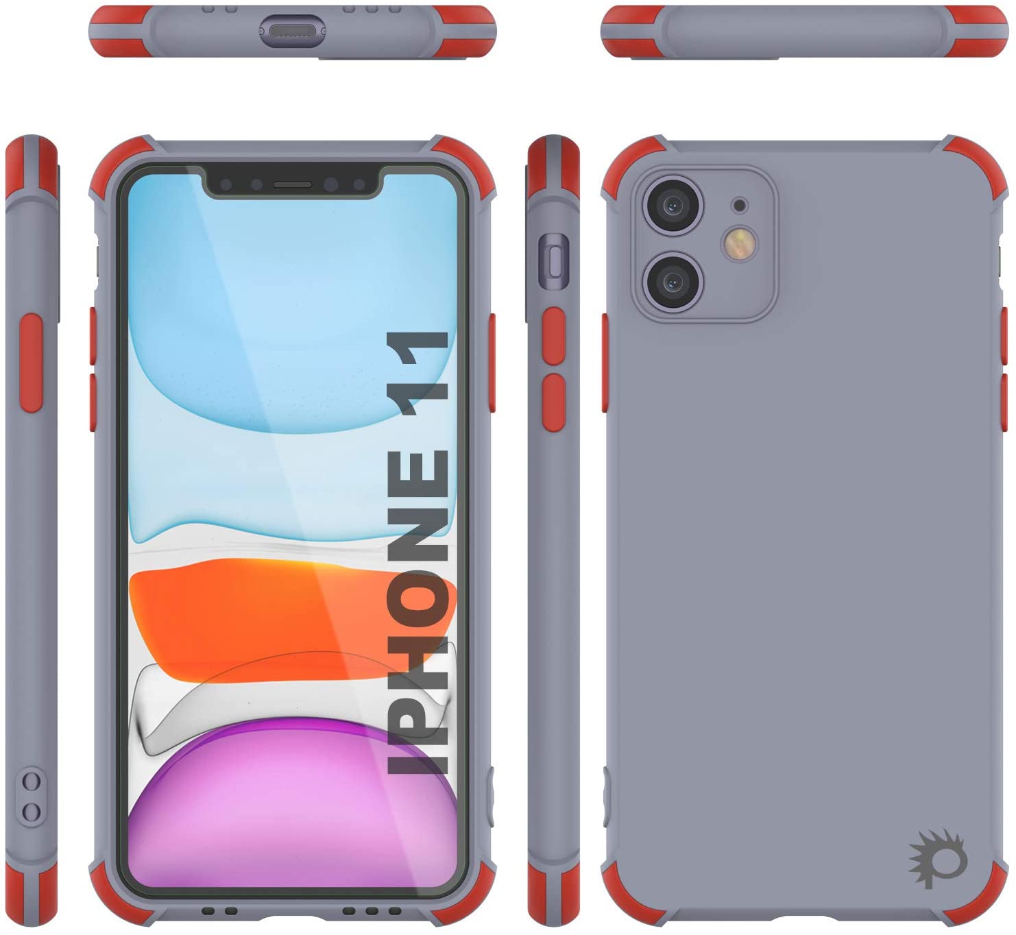 Punkcase Protective & Lightweight TPU Case [Sunshine Series] for iPhone 11 [Grey]