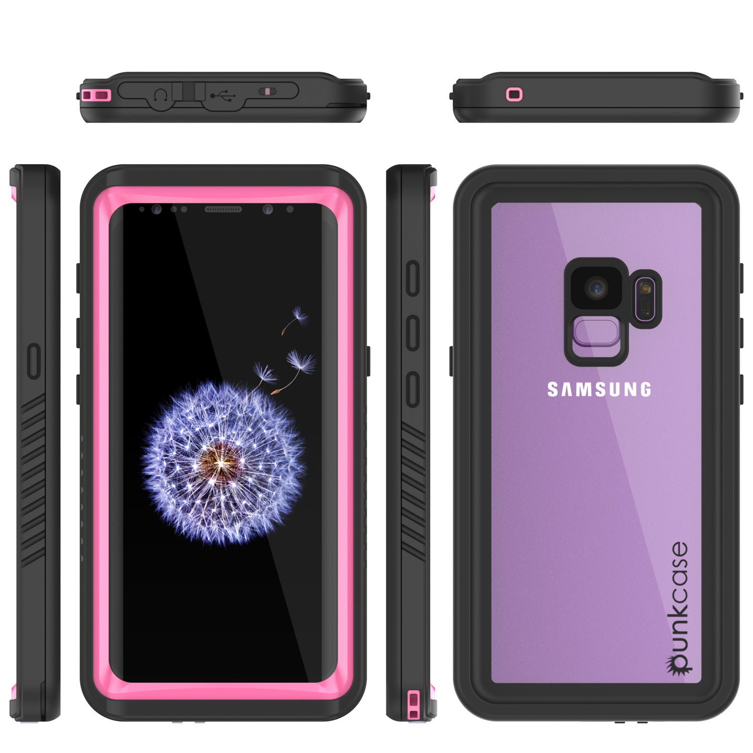 Galaxy S9 PLUS Waterproof Case, Punkcase [Extreme Series] [Slim Fit] [IP68 Certified] [Shockproof] [Snowproof] [Dirproof] Armor Cover W/ Built In Screen Protector for Samsung Galaxy S9+ [Pink] - PunkCase NZ