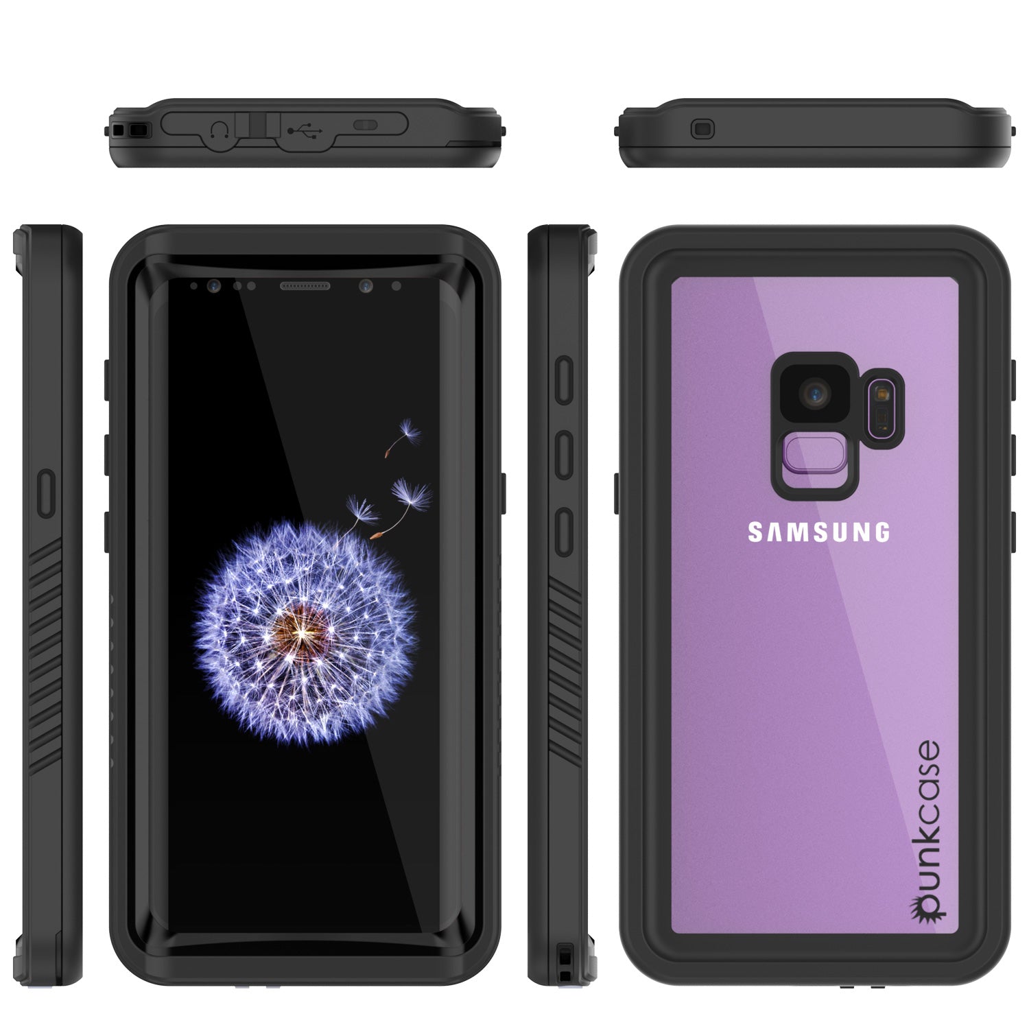Galaxy S9 PLUS Waterproof Case, Punkcase [Extreme Series] [Slim Fit] [Shock/Snow proof] [Dirproof] Armor Cover W/ Built In Screen Protector [Black] - PunkCase NZ