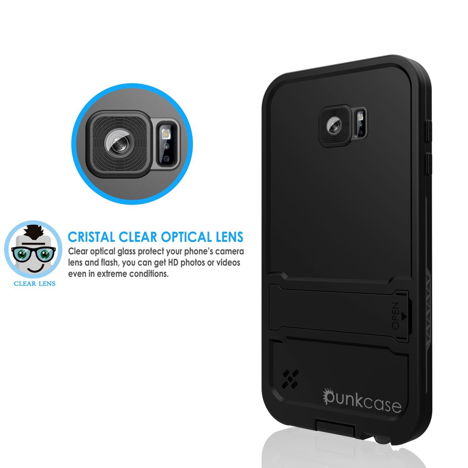 Galaxy S6 Waterproof Case, Punkcase SpikeStar Black Water/Shock/Dirt/Snow Proof | Lifetime Warranty - PunkCase NZ