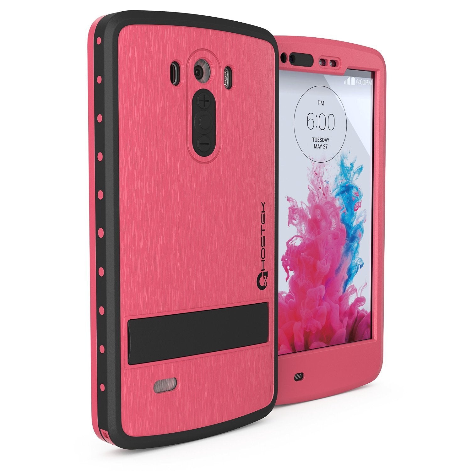 LG G3 Waterproof Case, Ghostek Atomic Pink W/ Attached Screen Protector Slim Fitted  LG G3 - PunkCase NZ