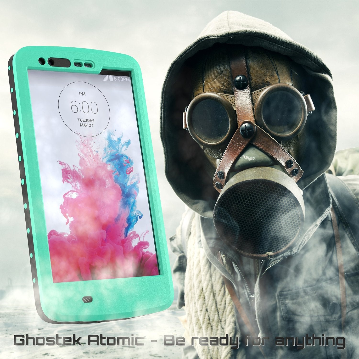 LG G3 Waterproof Case, Ghostek Atomic Teal W/ Attached Screen Protector  Slim Fitted  LG G3 - PunkCase NZ