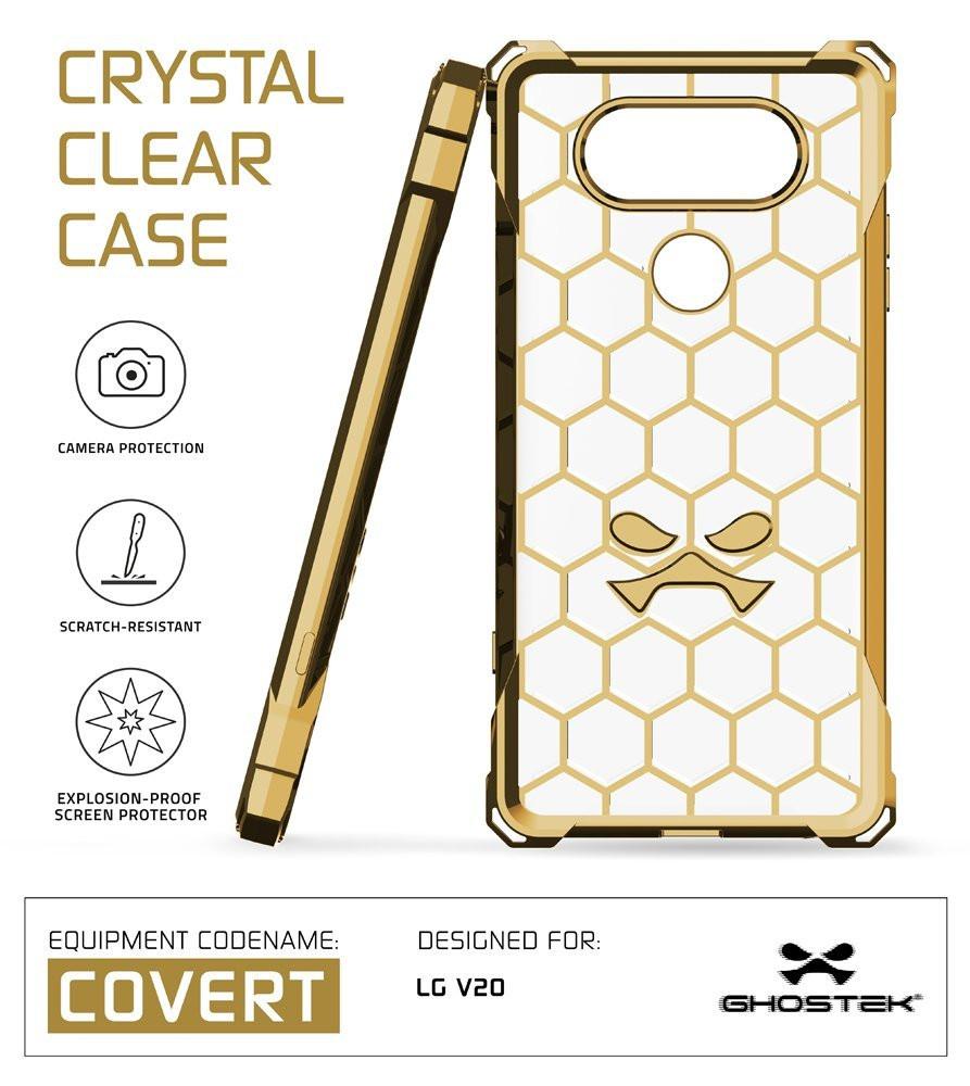 LG v20 Case, Ghostek® Covert Gold, Premium Impact Protective Armor | Lifetime Warranty Exchange - PunkCase NZ