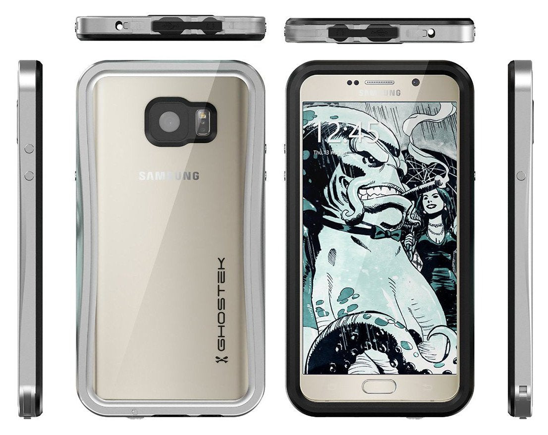 Note 5 Waterproof Case, Ghostek® Atomic 2.0 Series Silver for Samsung Galaxy Note 5 | Aluminum Frame - PunkCase NZ