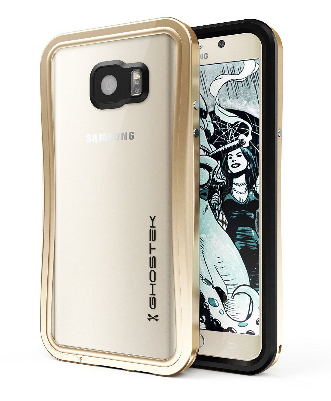 Note 5 Waterproof Case, Ghostek® Atomic 2.0 Series Gold for Samsung Galaxy Note 5 | Aluminum Frame