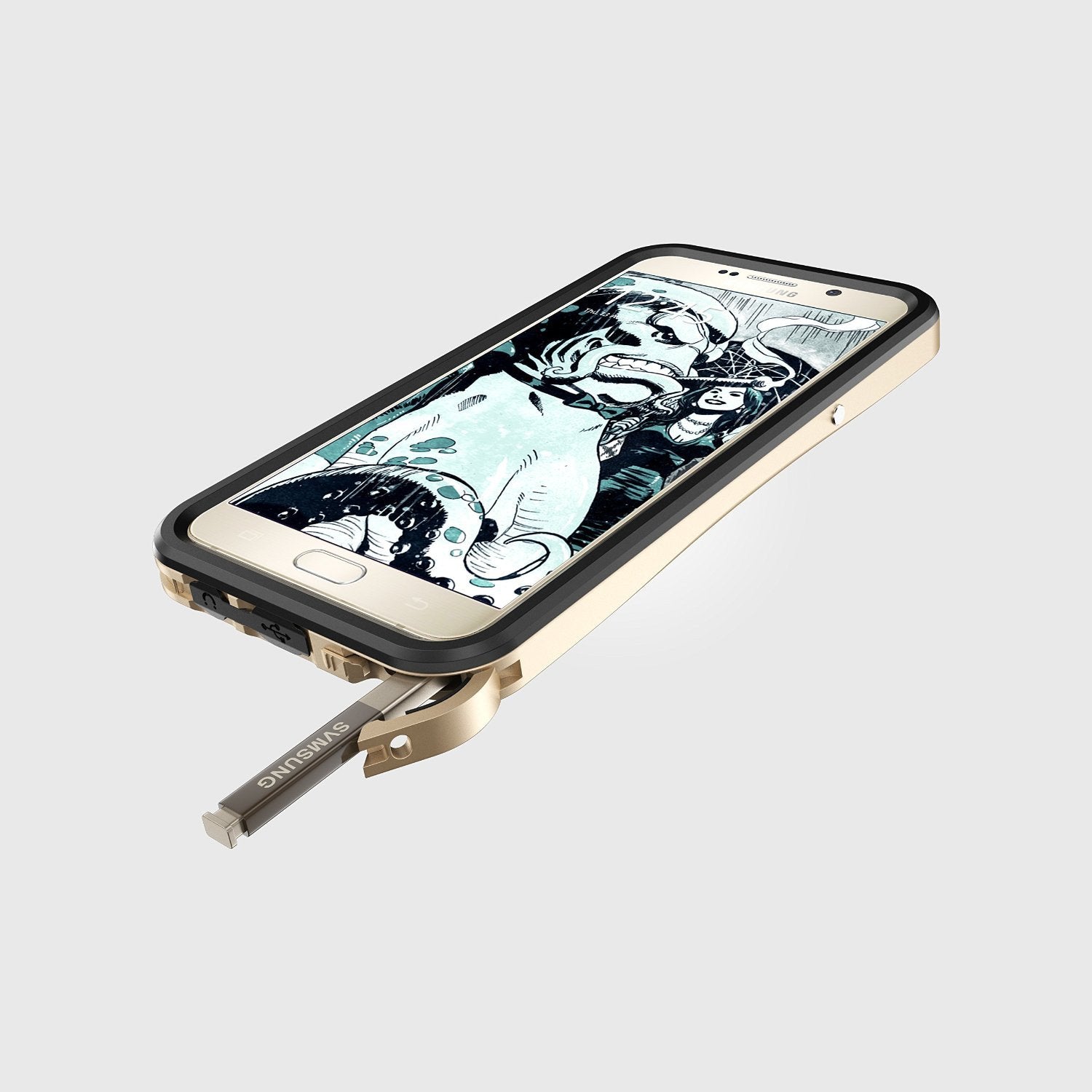 Note 5 Waterproof Case, Ghostek® Atomic 2.0 Series Gold for Samsung Galaxy Note 5 | Aluminum Frame - PunkCase NZ