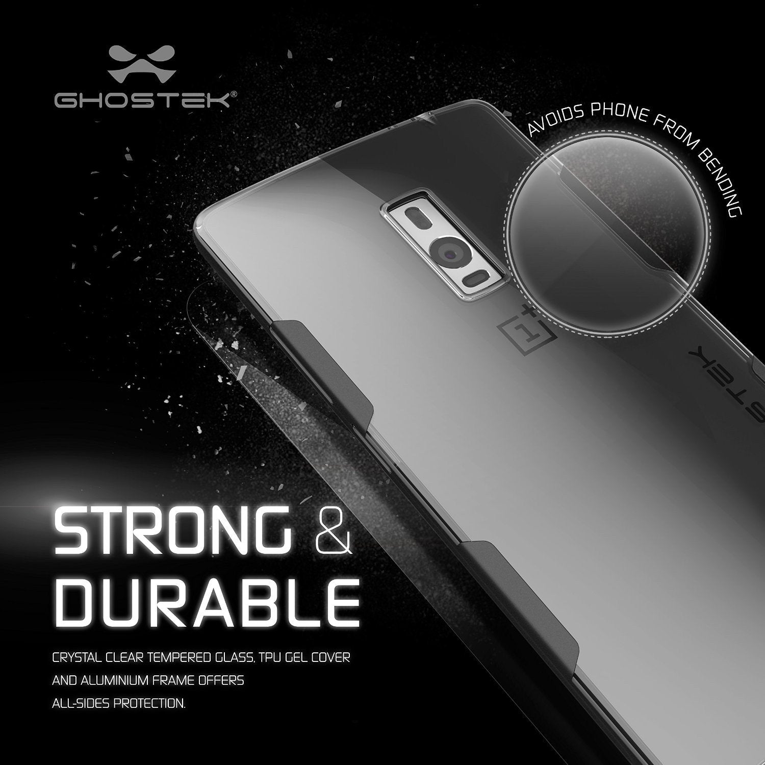 OnePlus 2 Case, Ghostek® Cloak Black Series for OnePlus 2 Slim Hybrid | Lifetime Warranty Exchange - PunkCase NZ