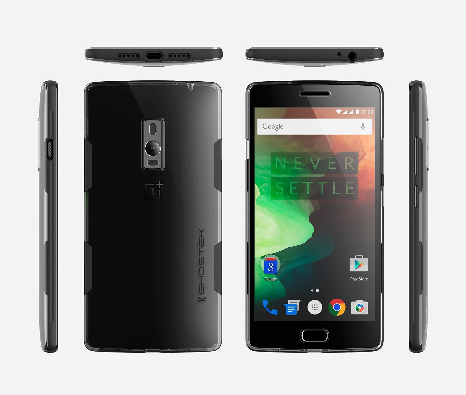 OnePlus 2 Case, Ghostek® Cloak Black Series for OnePlus 2 Slim Hybrid | Lifetime Warranty Exchange - PunkCase NZ