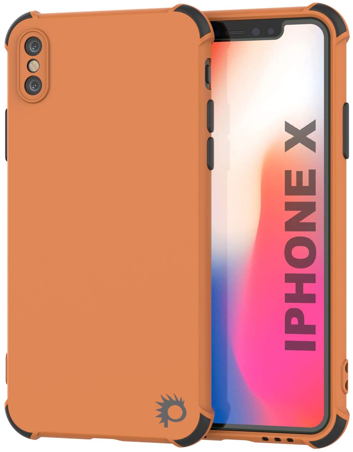 Punkcase Protective & Lightweight TPU Case [Sunshine Series] for iPhone X [Orange]
