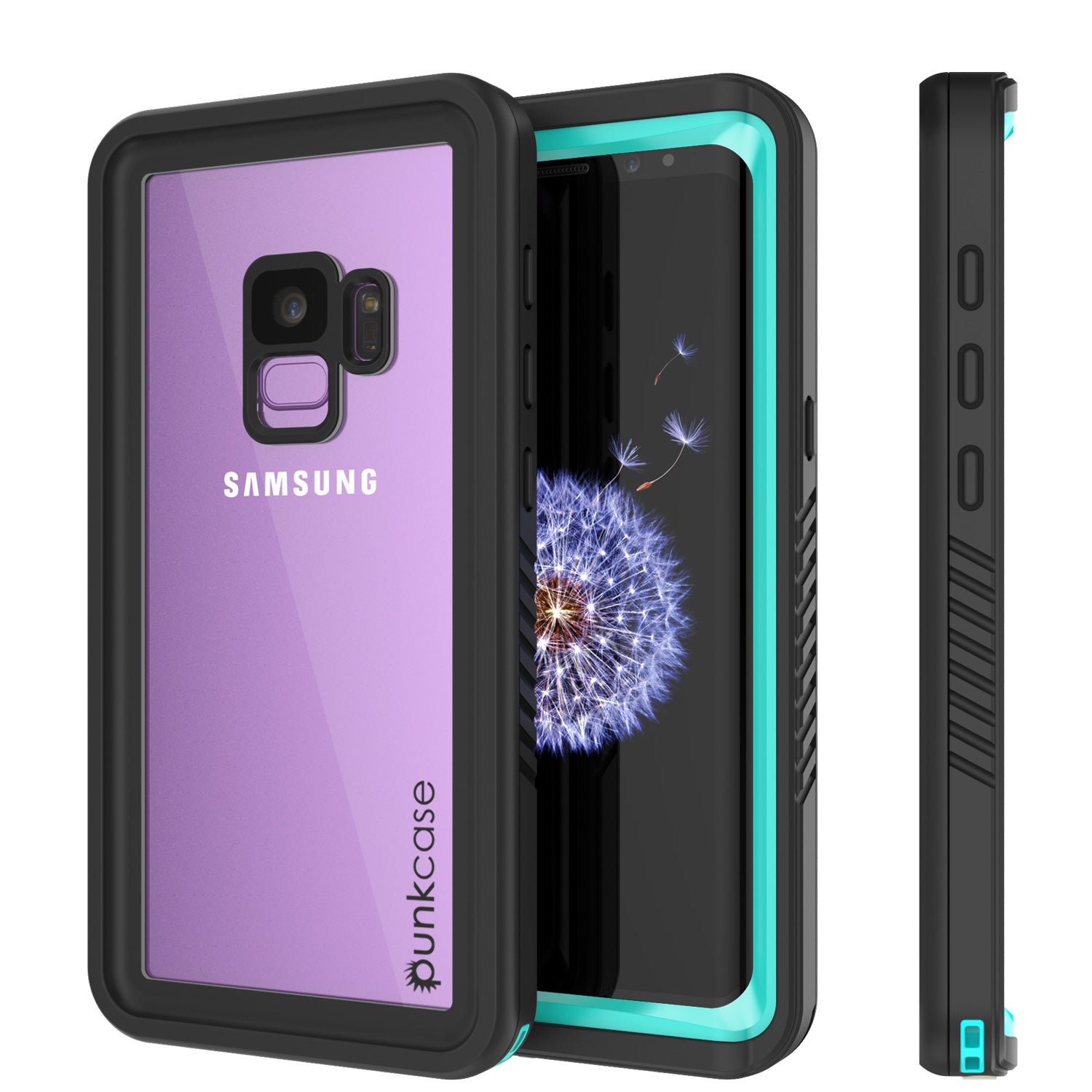 Galaxy S9 PLUS Waterproof Case, Punkcase [Extreme Series] [Slim Fit] [IP68 Certified] [Shockproof] [Snowproof] [Dirproof] Armor Cover W/ Built In Screen Protector for Samsung Galaxy S9+ [Teal]