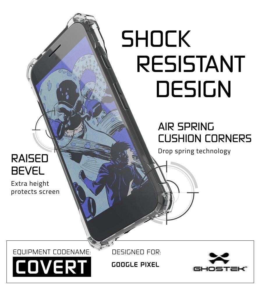 Google Pixel Case, Ghostek® Covert Clear, Premium Impact Protective Armor | Lifetime Warranty Exchange - PunkCase NZ
