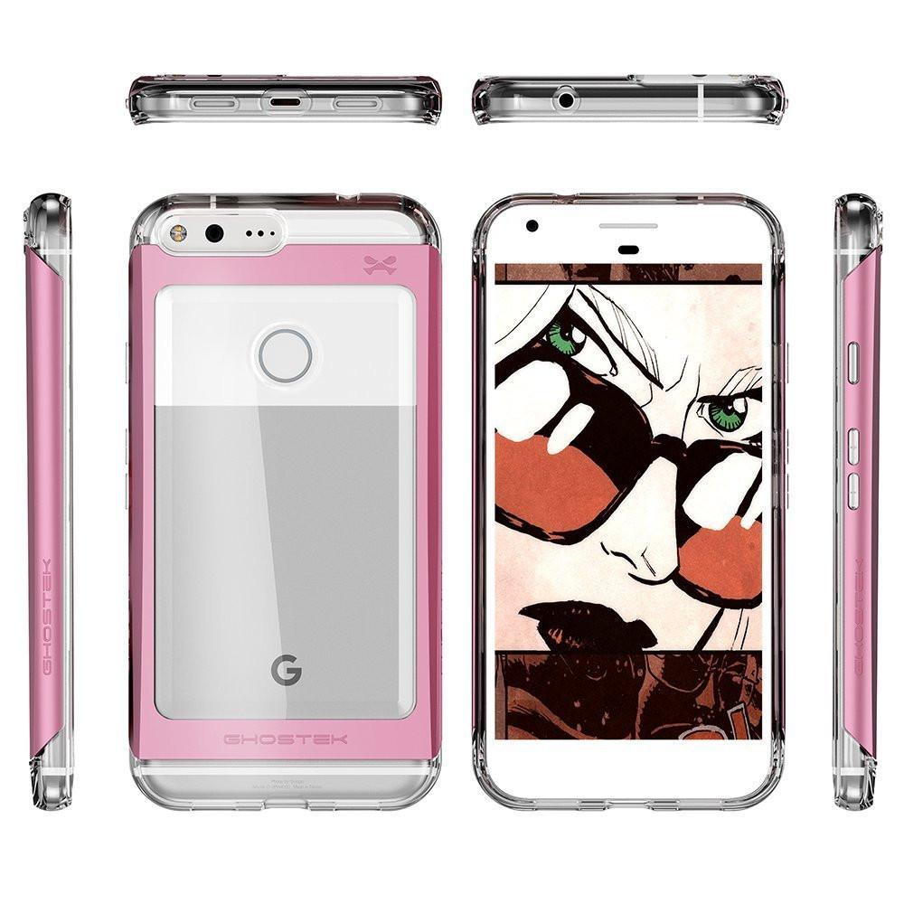 Google Pixel XL Case, Ghostek Pink 2.0 Pink Series w/ ExplosionProof Screen Protector | Aluminum Frame - PunkCase NZ