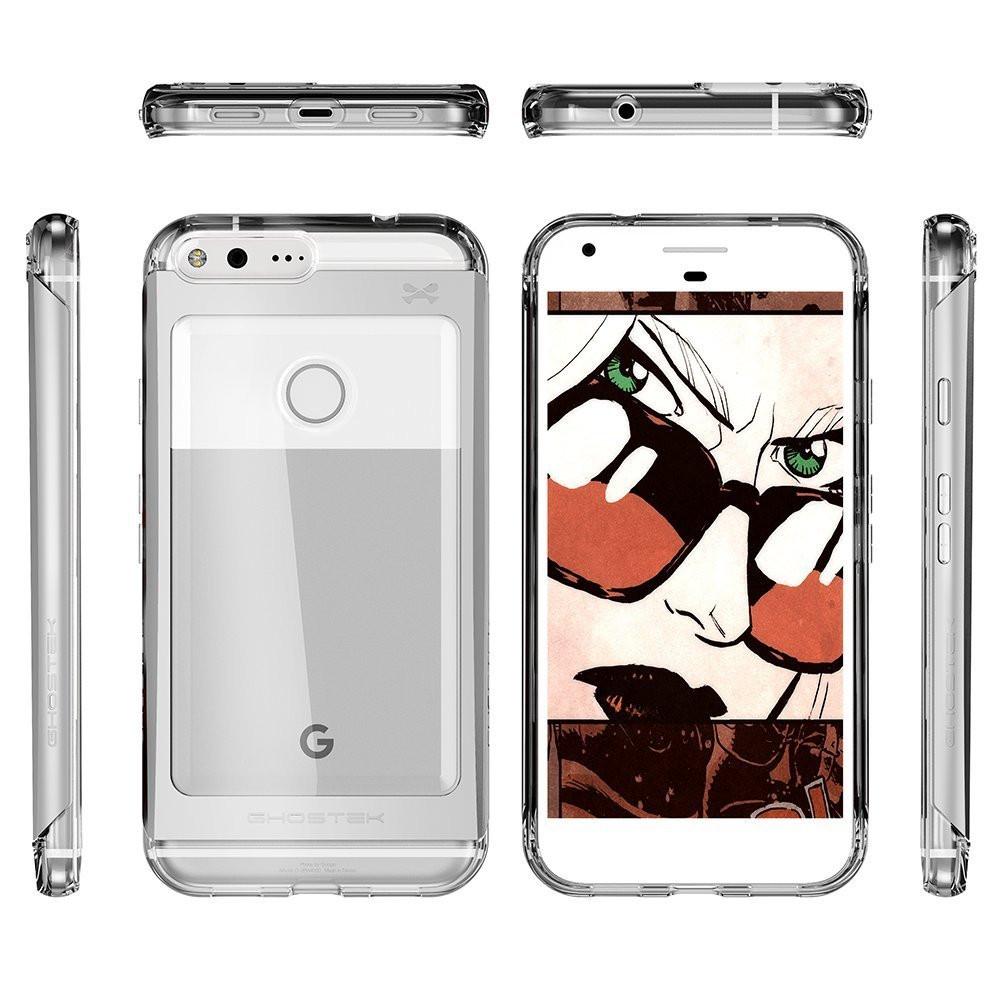 Google Pixel Case, Ghostek® 2.0 Silver Series w/ Explosion-Proof Screen Protector | Aluminum Frame - PunkCase NZ