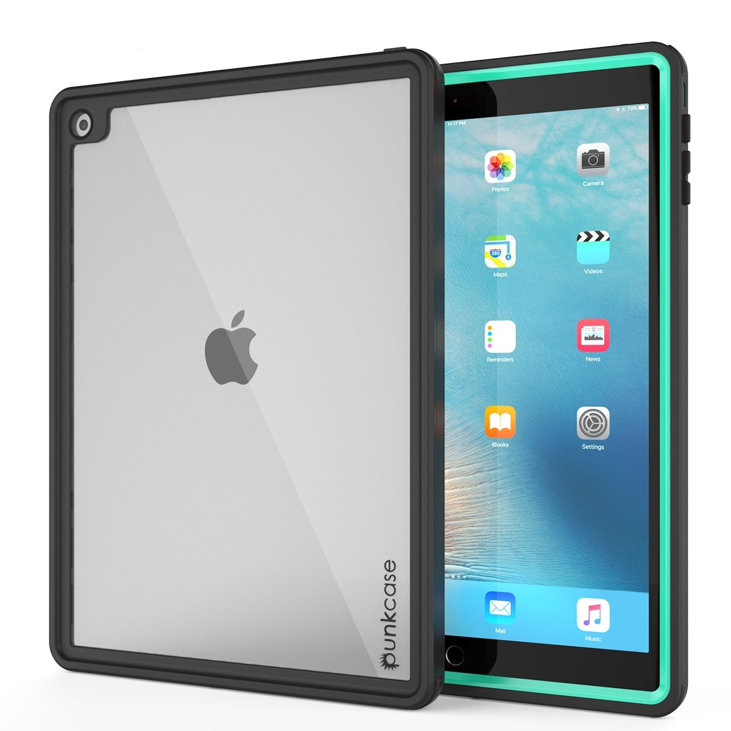 Punkcase iPad Pro 9.7 Case [CRYSTAL Series], Waterproof, Ultra-Thin Cover [Shockproof] [Dustproof] with Built-in Screen Protector [Teal] - PunkCase NZ