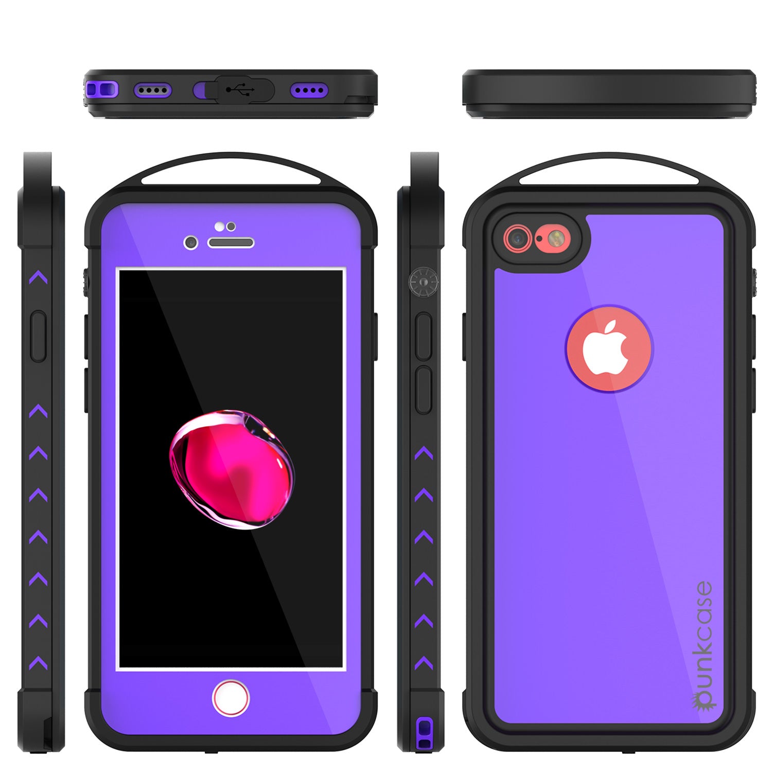 iPhone 7 Waterproof Case, Punkcase ALPINE Series, Purple | Heavy Duty Armor Cover - PunkCase NZ