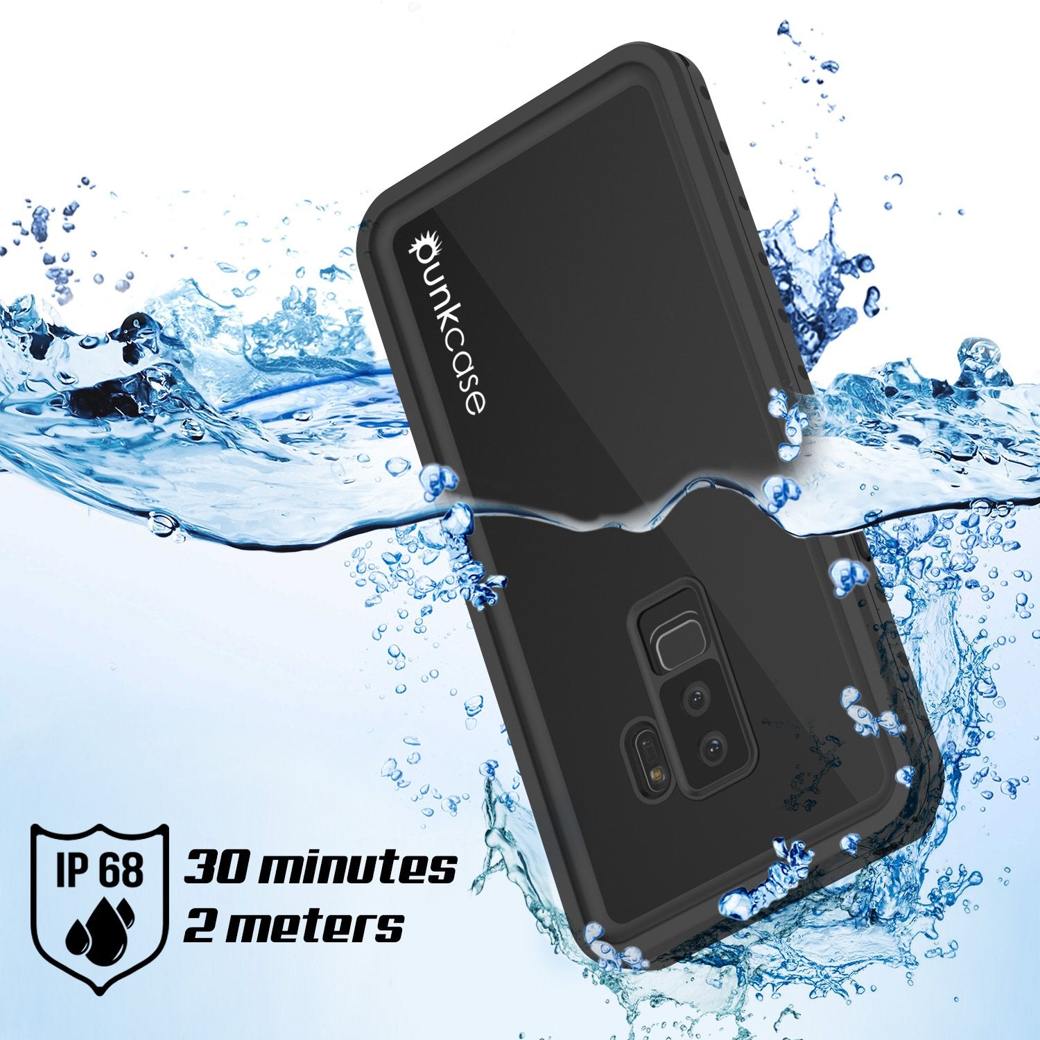 Galaxy S9 Plus Waterproof Case PunkCase StudStar Black Thin 6.6ft Underwater IP68 Shock/Snow Proof - PunkCase NZ