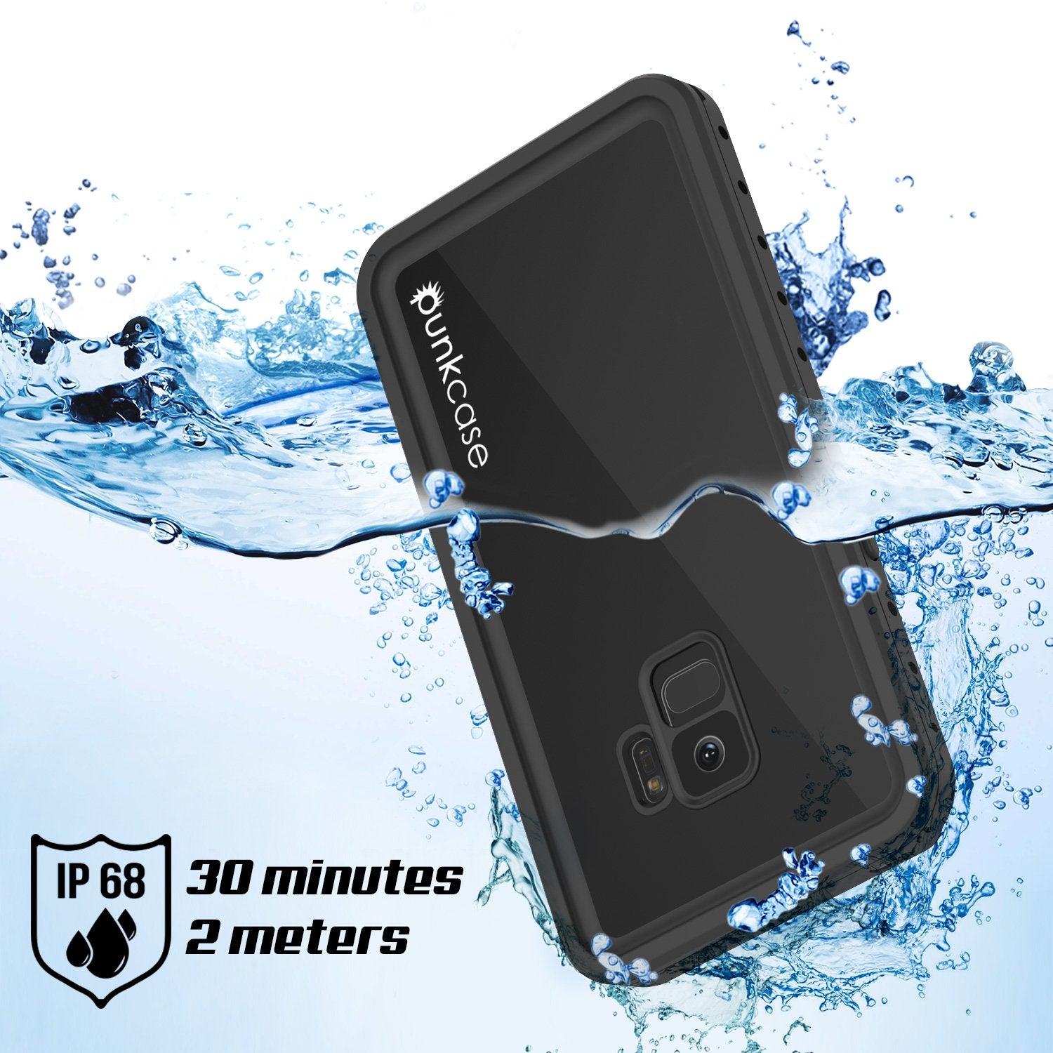 Galaxy S9 Waterproof Case PunkCase StudStar Black Thin 6.6ft Underwater IP68 Shock/Snow Proof - PunkCase NZ
