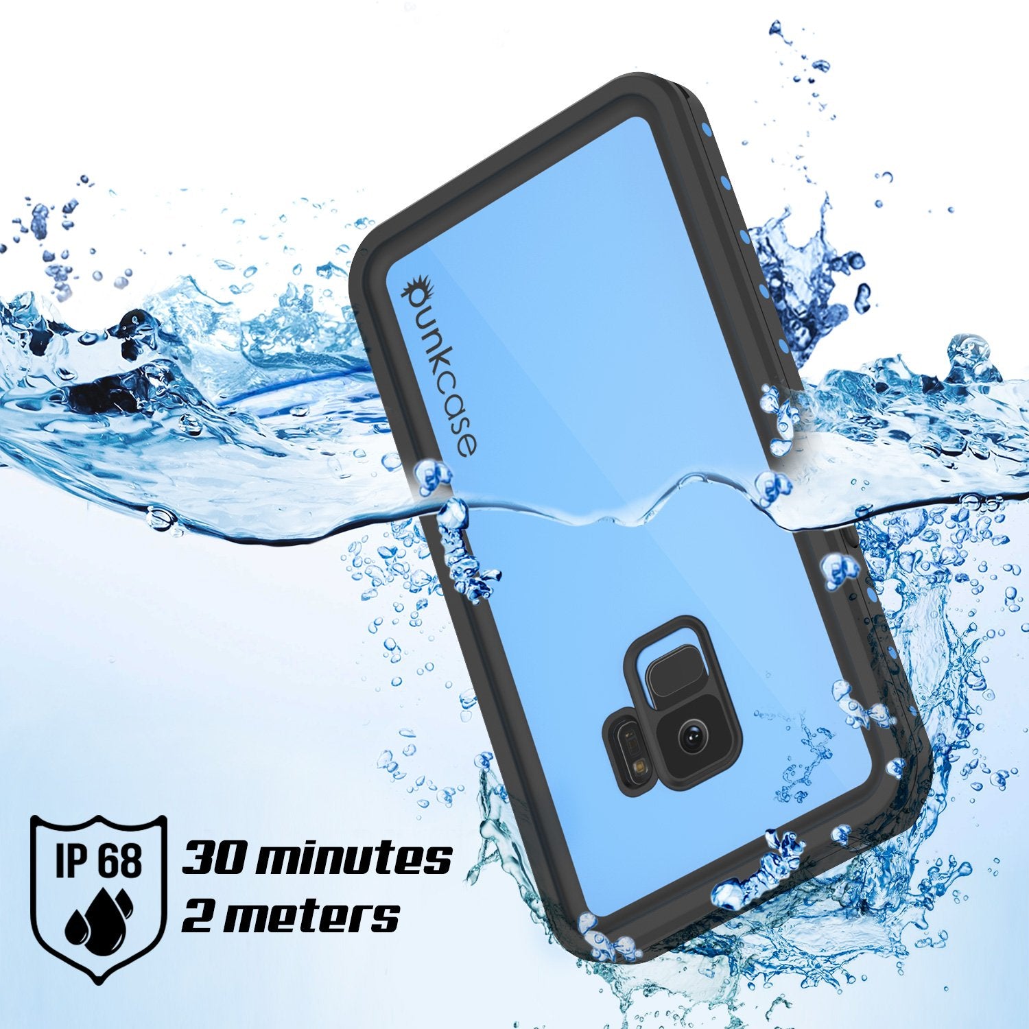 Galaxy S9 Waterproof Case PunkCase StudStar Light Blue Thin 6.6ft Underwater IP68 ShockProof - PunkCase NZ