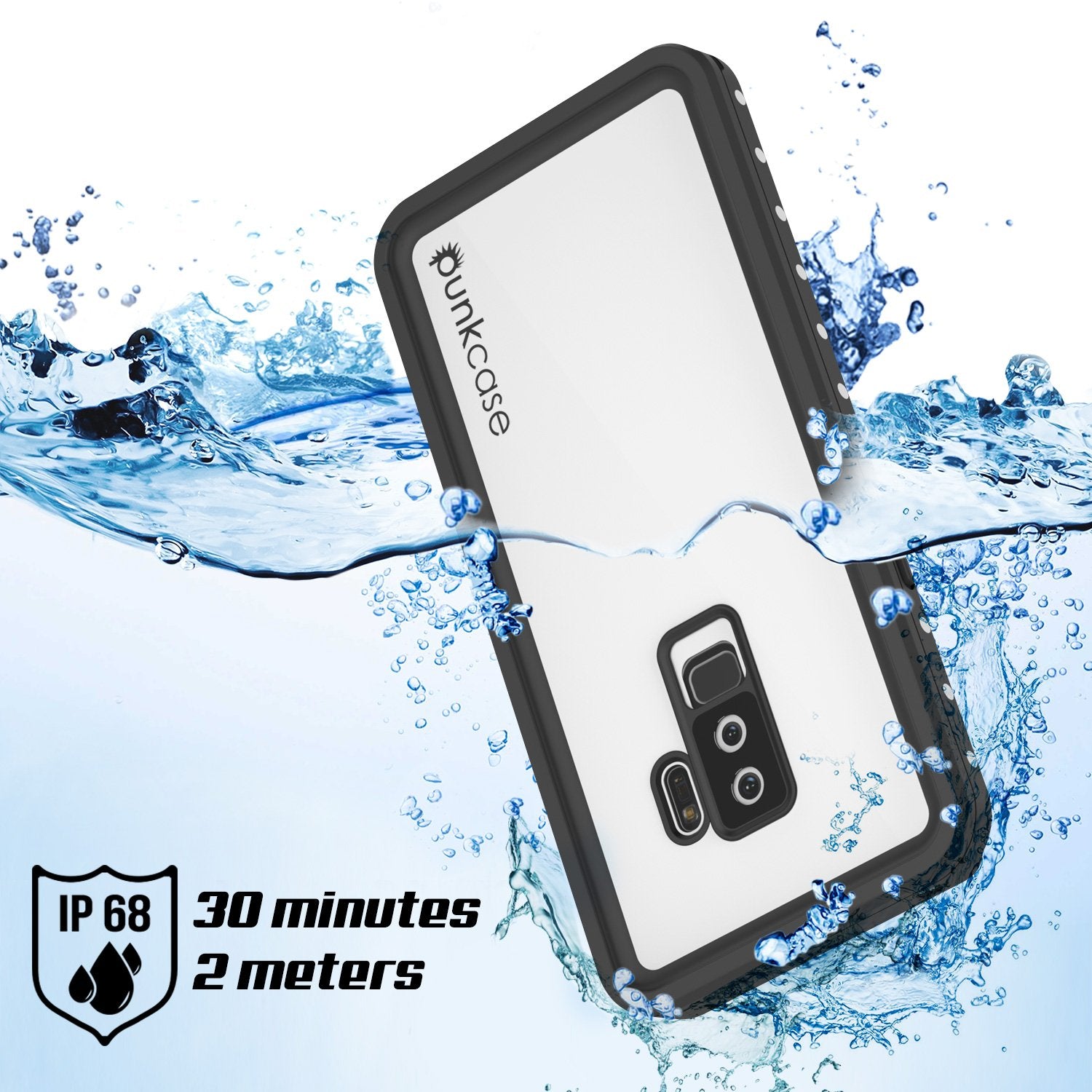 Galaxy S9 Plus Waterproof Case, Punkcase StudStar White Thin 6.6ft Underwater IP68 Shock/Snow Proof - PunkCase NZ