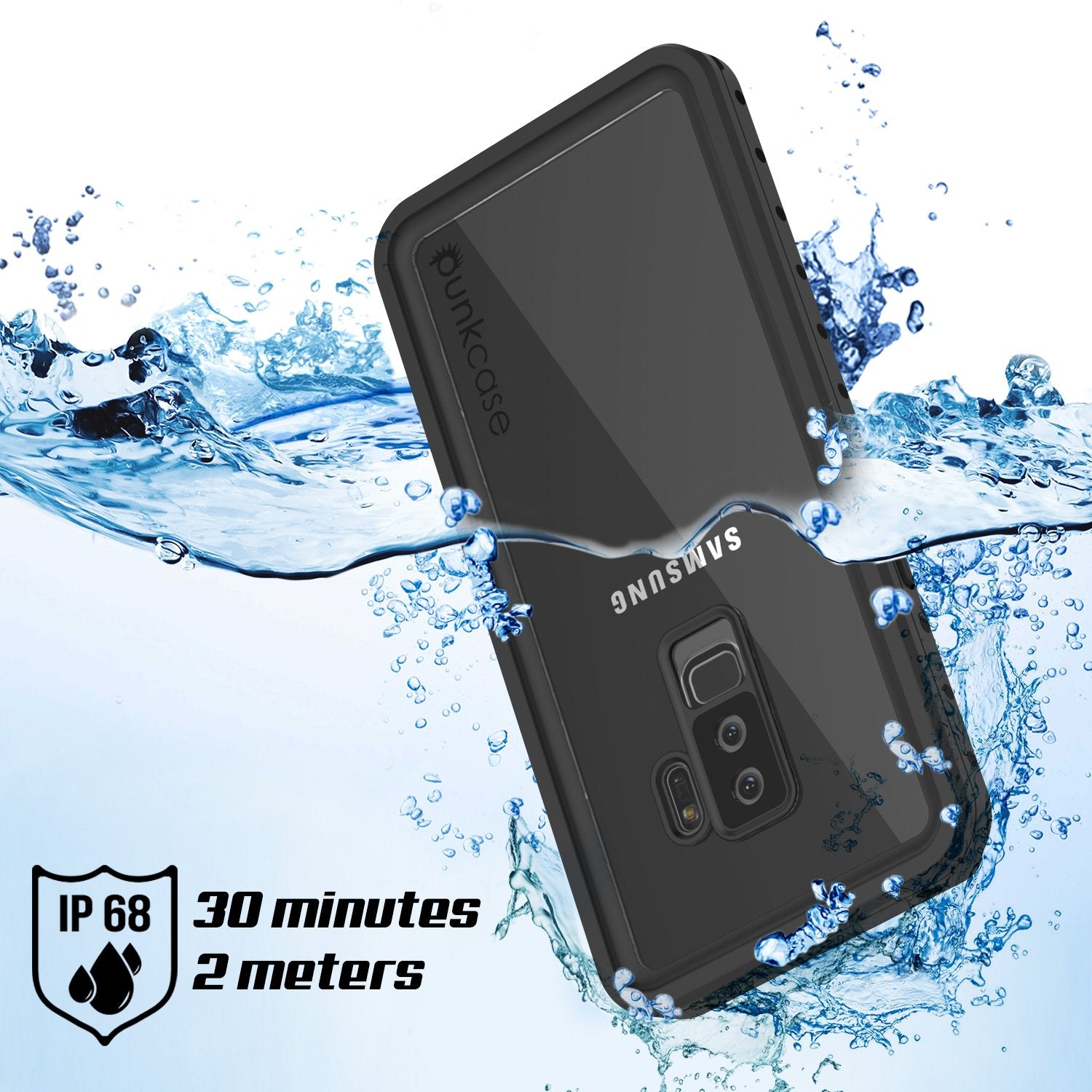 Galaxy S9 Plus Waterproof Case PunkCase StudStar Clear Thin 6.6ft Underwater IP68 Shock/Snow Proof - PunkCase NZ