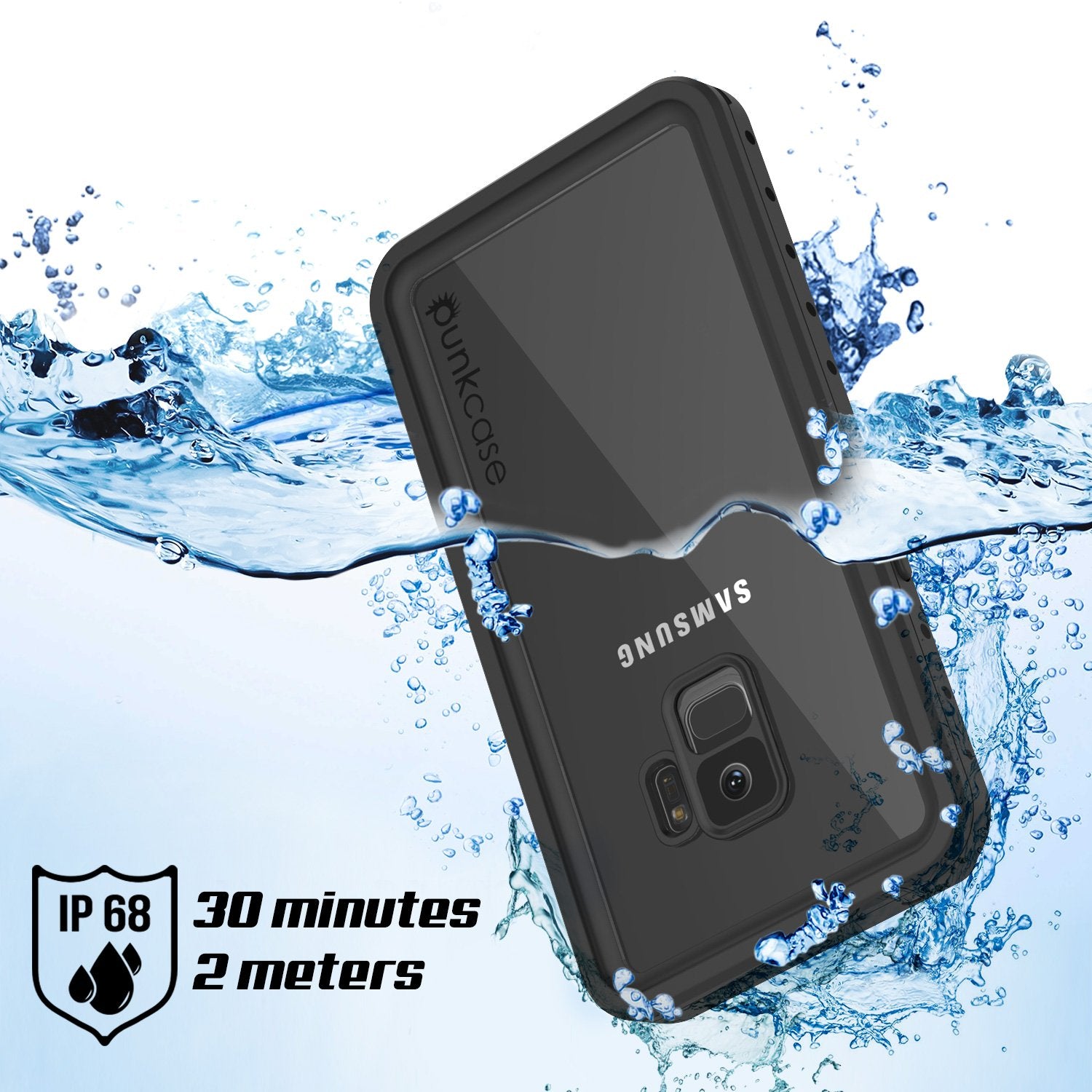 Galaxy S9 Waterproof Case, Punkcase [StudStar Series] [Slim Fit] [IP68 Certified] [Shockproof] [Dirtproof] [Snowproof] Armor Cover [Clear] - PunkCase NZ