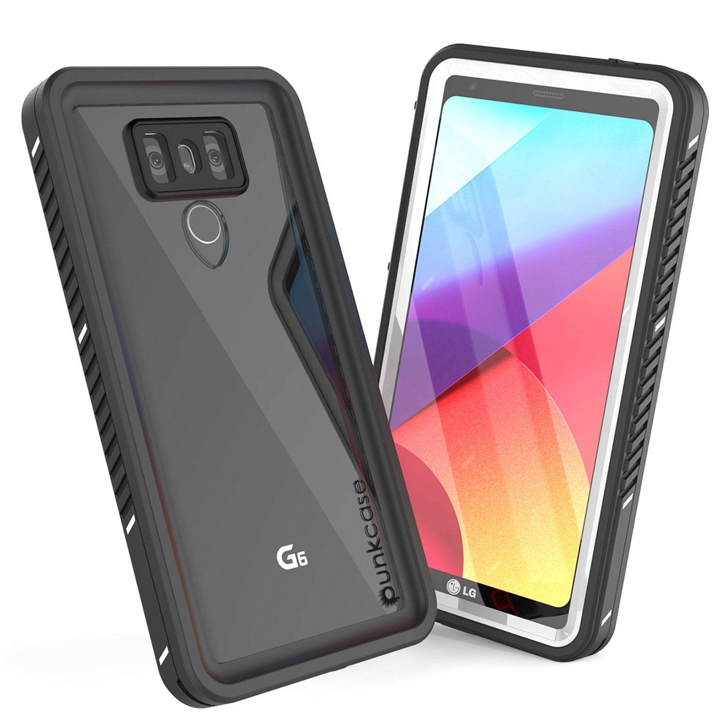 LG G6 Waterproof Case, Punkcase [Extreme Series] [Slim Fit] [IP68 Certified] [Shockproof] [Snowproof] [Dirproof] Armor Cover W/ Built In Screen Protector for LG G6 [WHITE] - PunkCase NZ