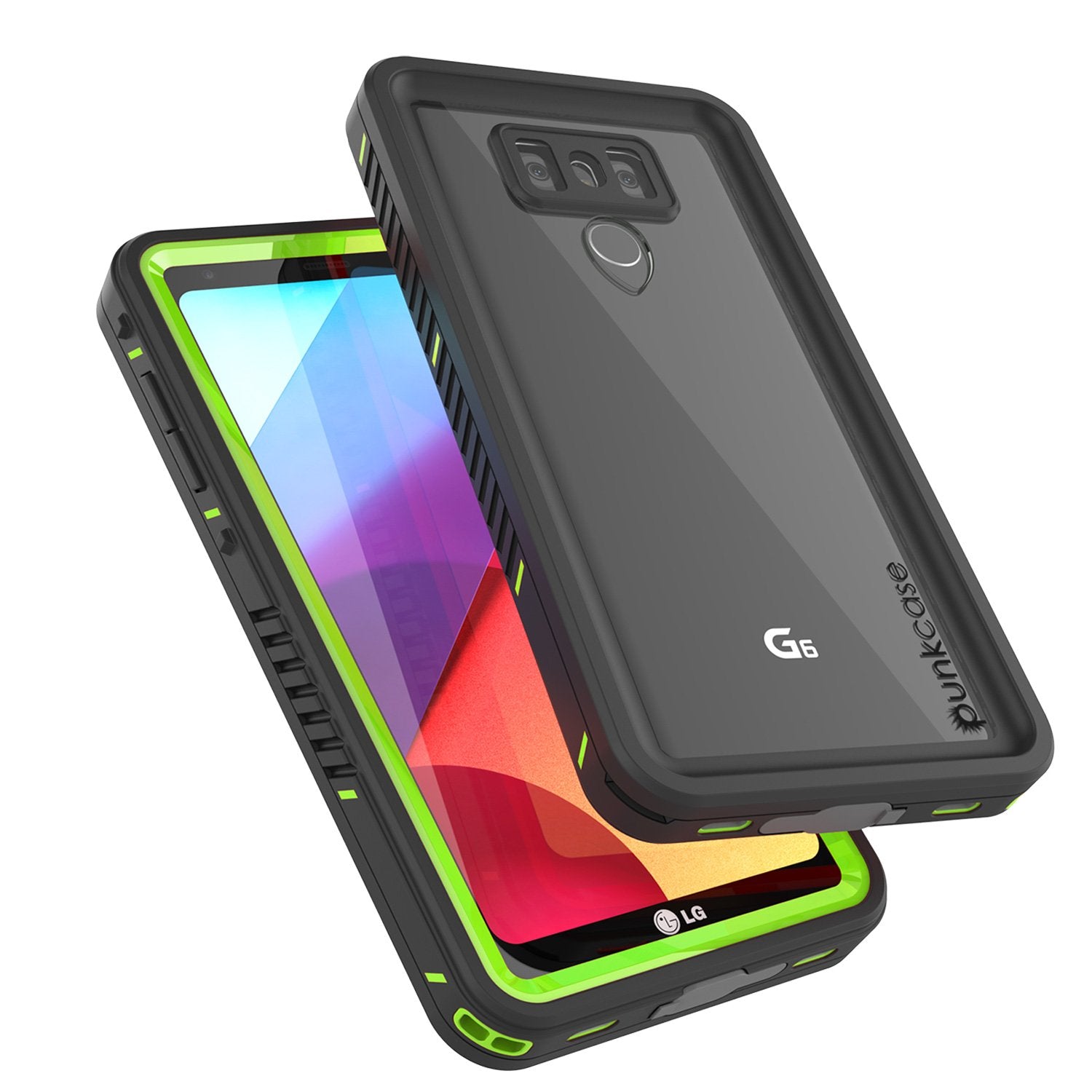 LG G6 Waterproof Case, Punkcase [Extreme Series] [Slim Fit] [IP68 Certified] [Shockproof] [Snowproof] [Dirproof] Armor Cover W/ Built In Screen Protector for LG G6 [GREEN] - PunkCase NZ