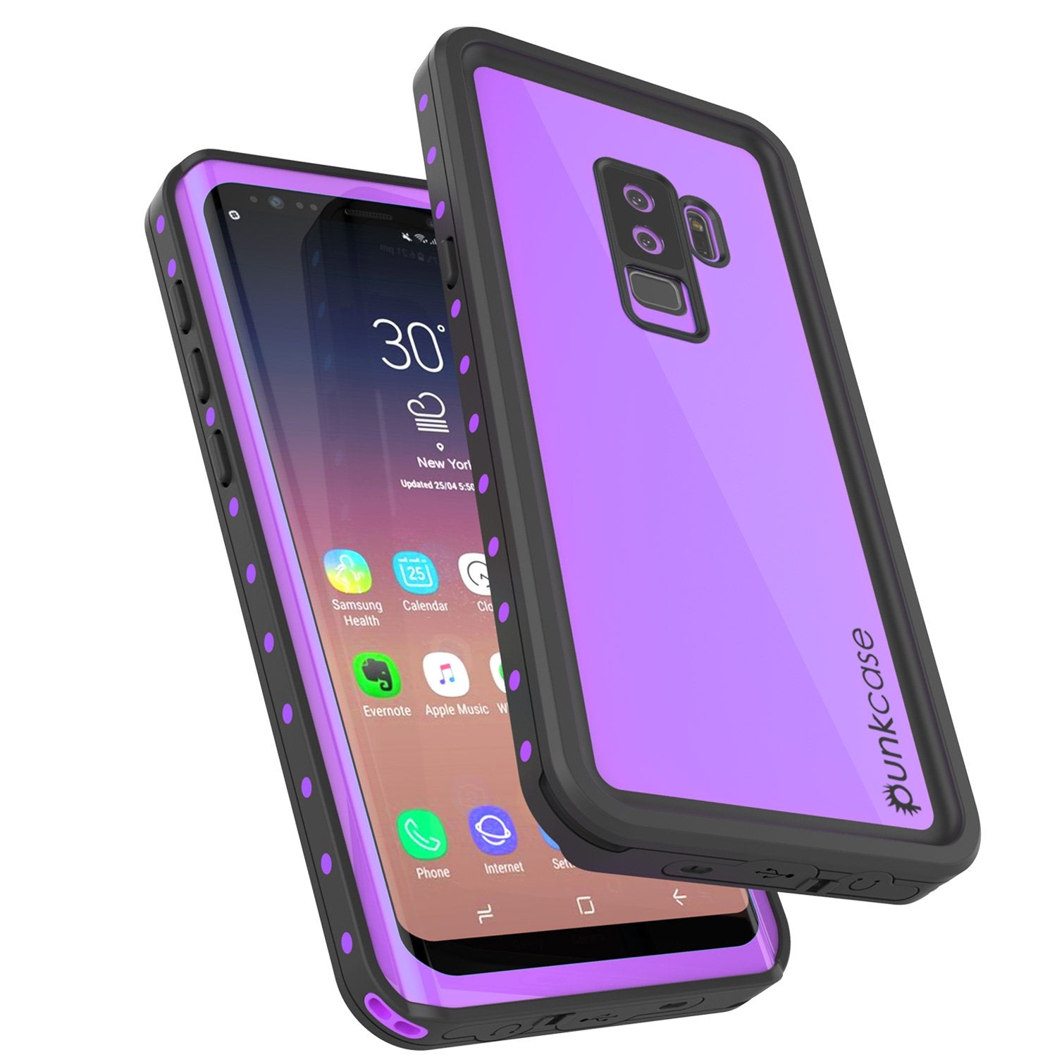 Galaxy S9 Plus Waterproof Case PunkCase StudStar Purple Thin 6.6ft Underwater IP68 Shock/Snow Proof - PunkCase NZ