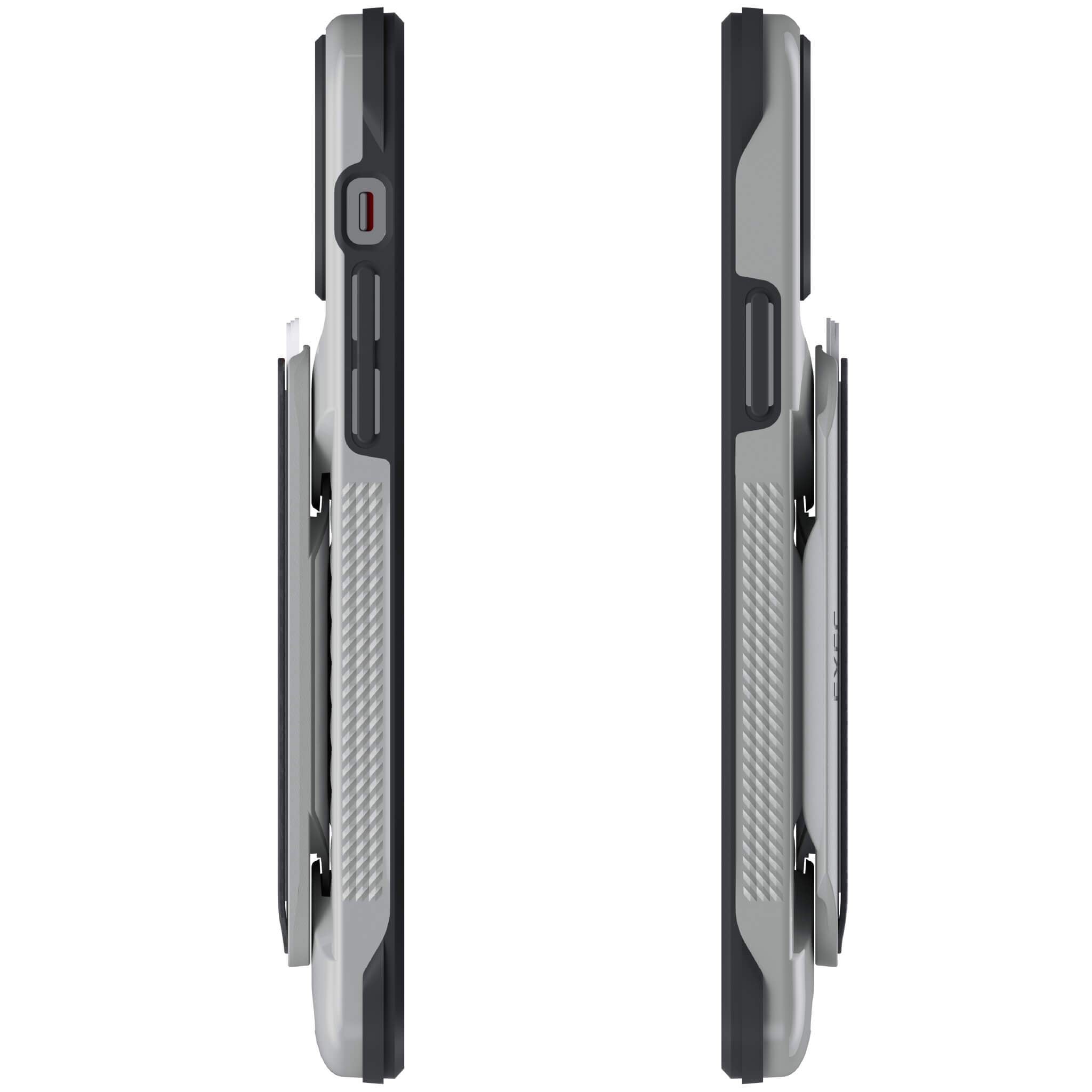 iPhone 12 Pro  - Magnetic Wallet Case with Card Holder [Gray]