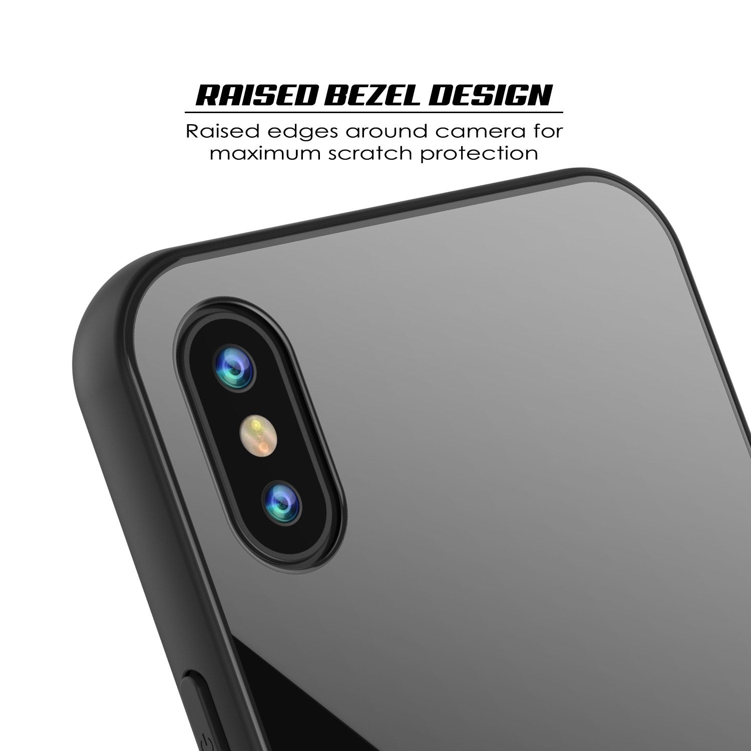 iPhone X Case, Punkcase GlassShield Ultra Thin Protective 9H Full Body Tempered Glass Cover W/ Drop Protection & Non Slip Grip for Apple iPhone 10 [Black] - PunkCase NZ
