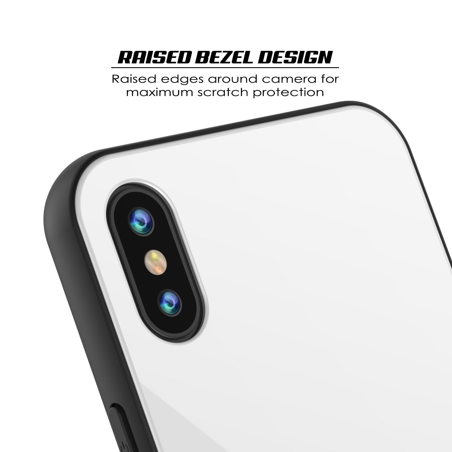 iPhone X Case, Punkcase GlassShield Ultra Thin Protective 9H Full Body Tempered Glass Cover W/ Drop Protection & Non Slip Grip for Apple iPhone 10 [White] - PunkCase NZ