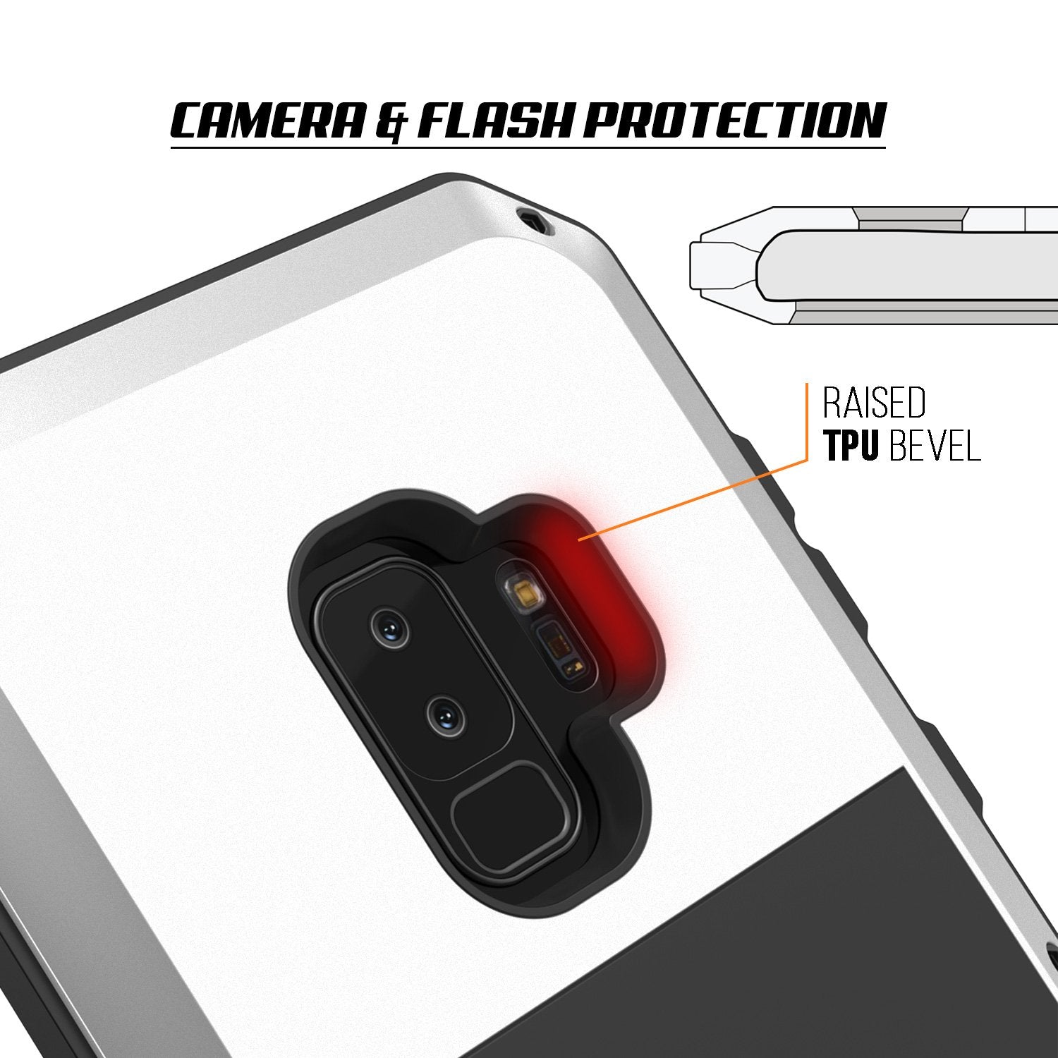 Galaxy S9 Plus Metal Case, Heavy Duty Military Grade Rugged Armor Cover [shock proof] Hybrid Full Body Hard Aluminum & TPU Design [non slip] W/ Prime Drop Protection for Samsung Galaxy S9 Plus [White] - PunkCase NZ